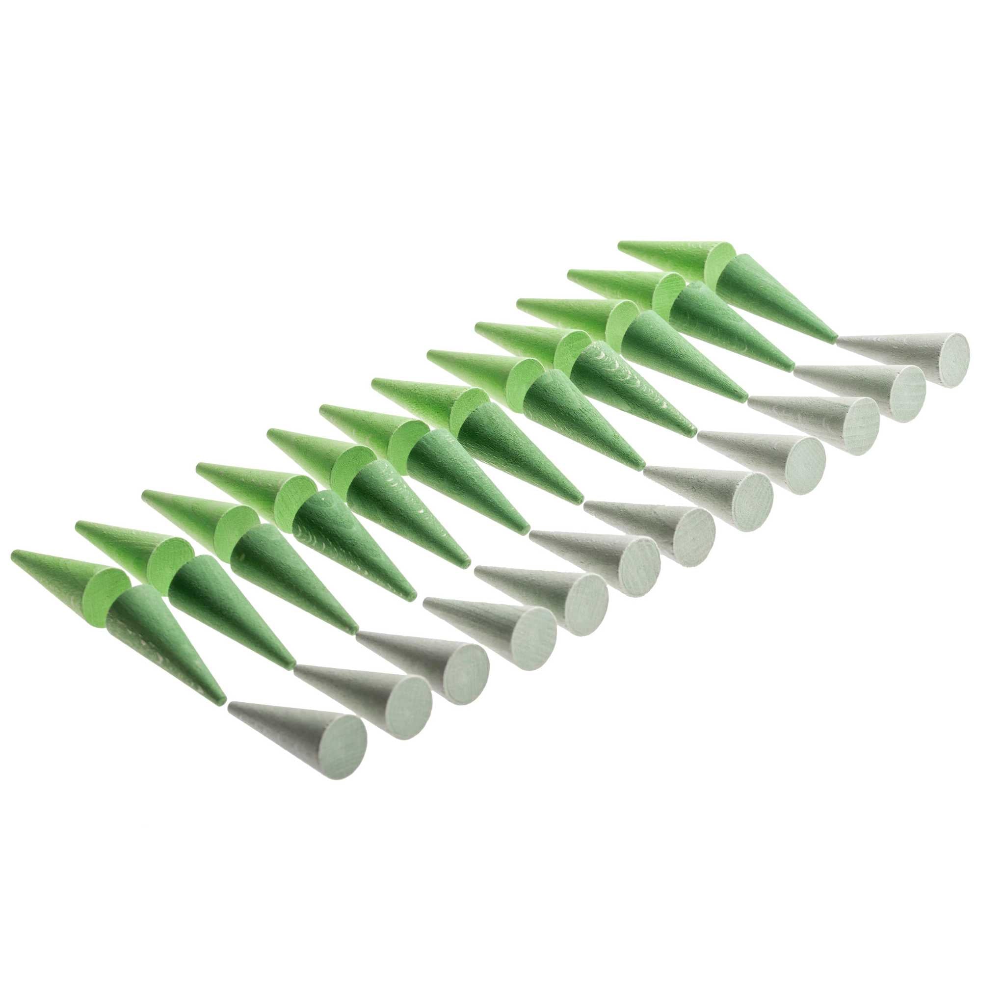 Grapat Mandala Cone Green- 36 Loose Pieces Lying Down