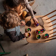 Children Playing With Grapat 36 x Mandala Rainbow Eggs 