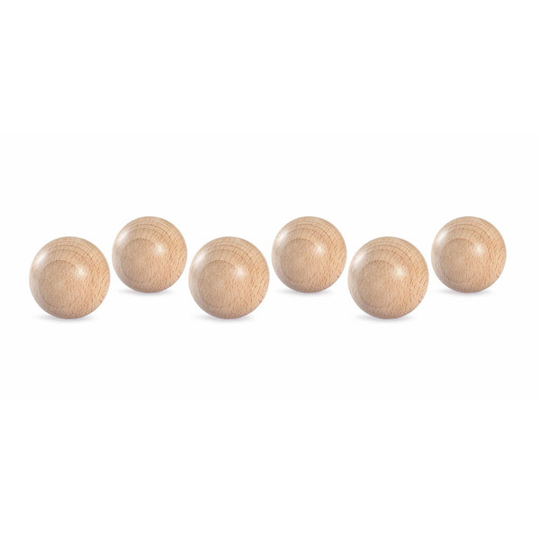 Grapat Wooden Big Balls - Natural All Lined Up