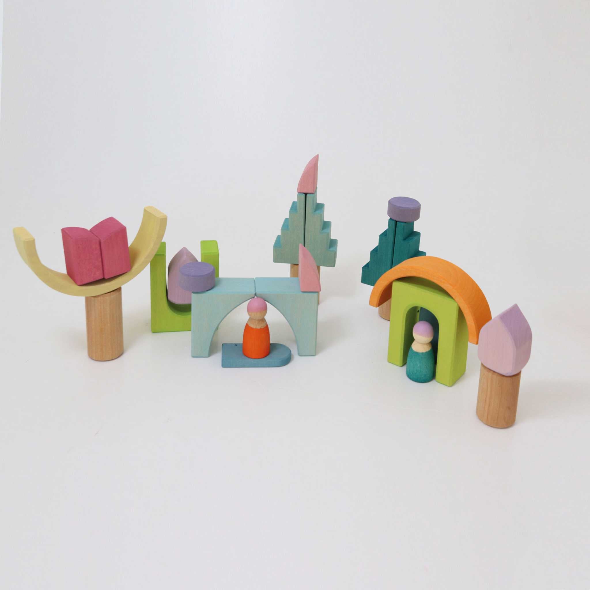 Grimm's Cloud Play Building World Set - Arranged as Trees & Houses