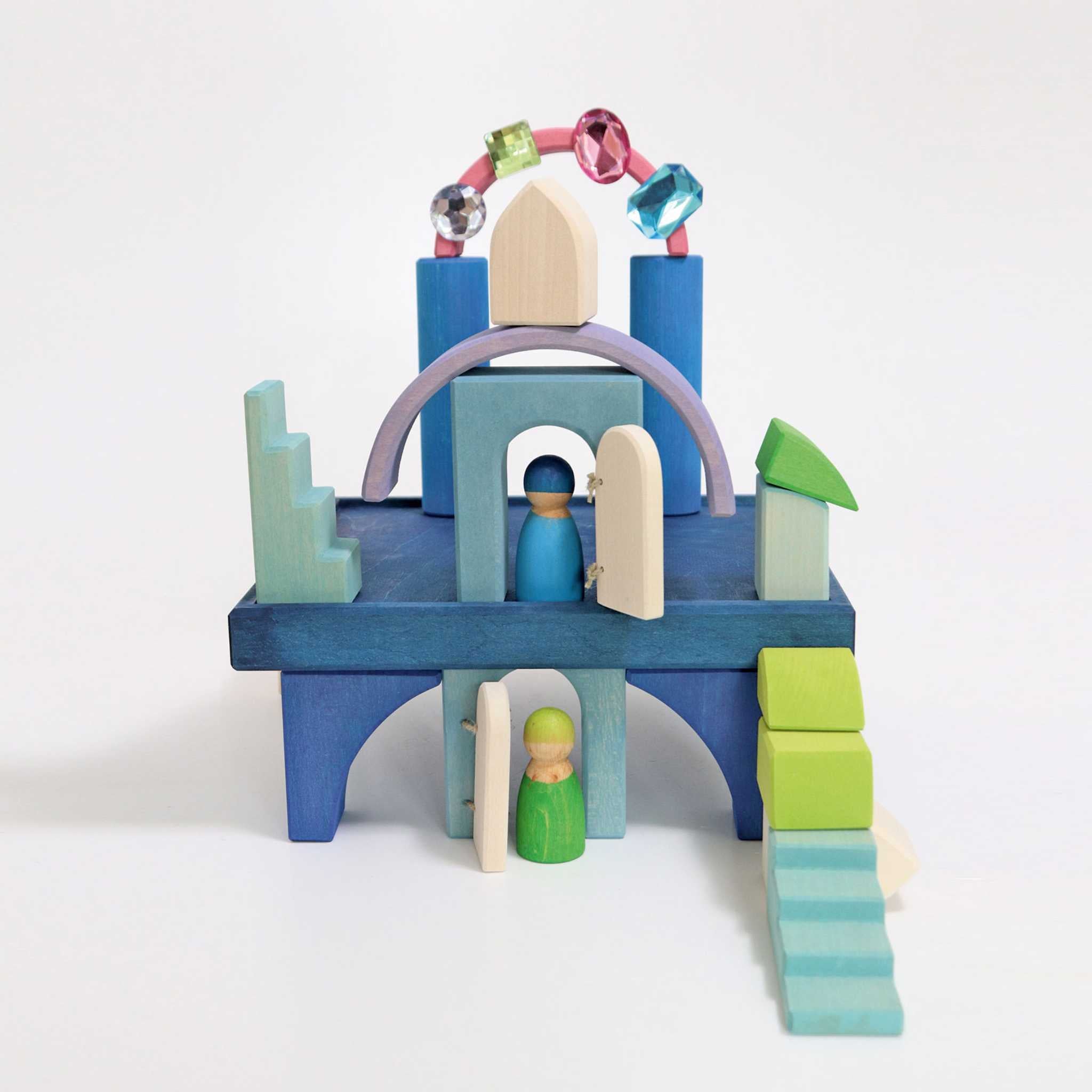 Grimm's Polar Light Play Building World Set  - Building With Gem Arch