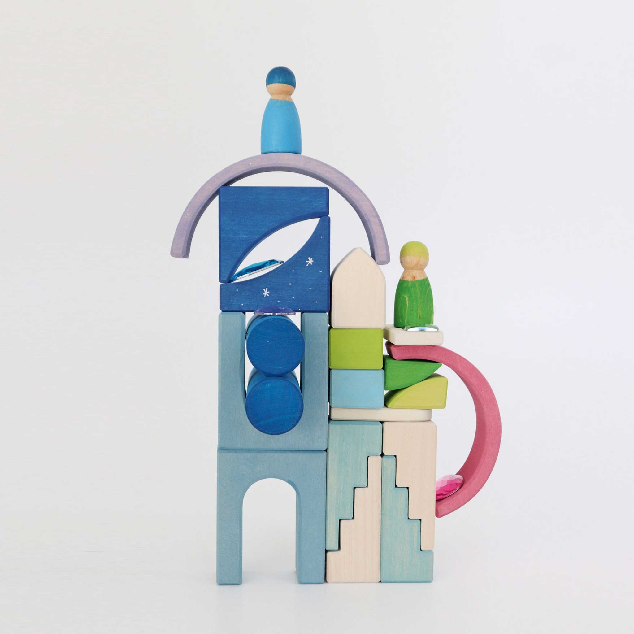 Grimm's Polar Light Play Building World Set - With People