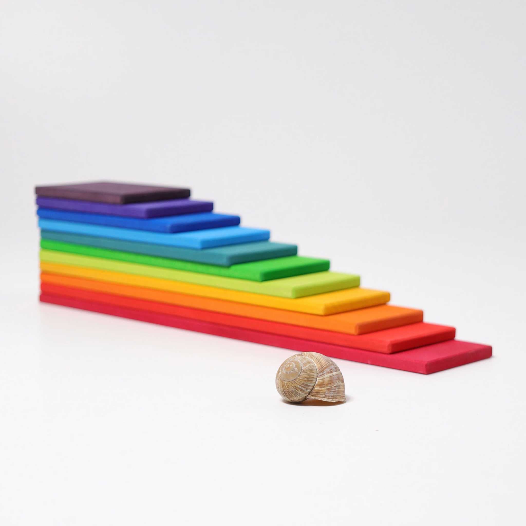 Grimm's Rainbow Building Boards - Side On 