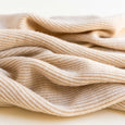 Hvid Felix Merino Wool Blanket Oat Folded Softly