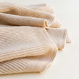 Hvid Felix Merino Wool Blanket Oat Material Detail