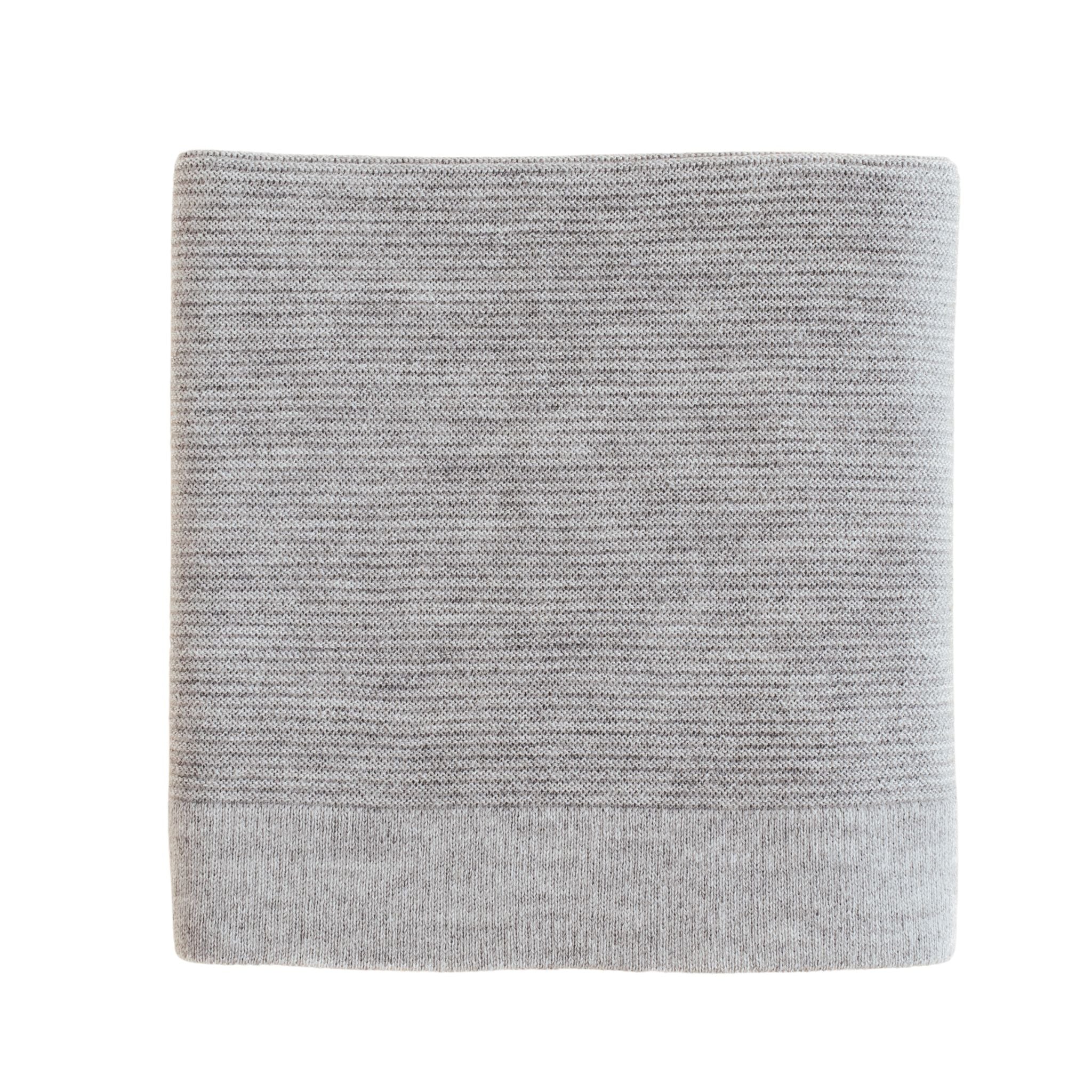 Hvid Gust Merino Wool Baby Blanket In Grey Main Image