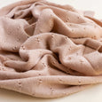 Hvid Merino Wool Bibi Blanket In Apricot Material Detail