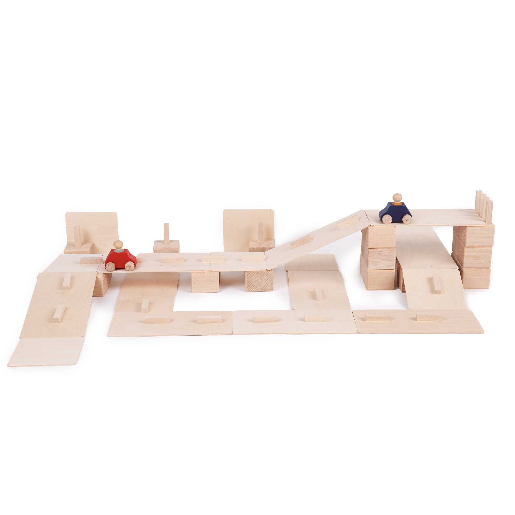 Just Blocks Baby Set 68 Pieces Garage Configuration