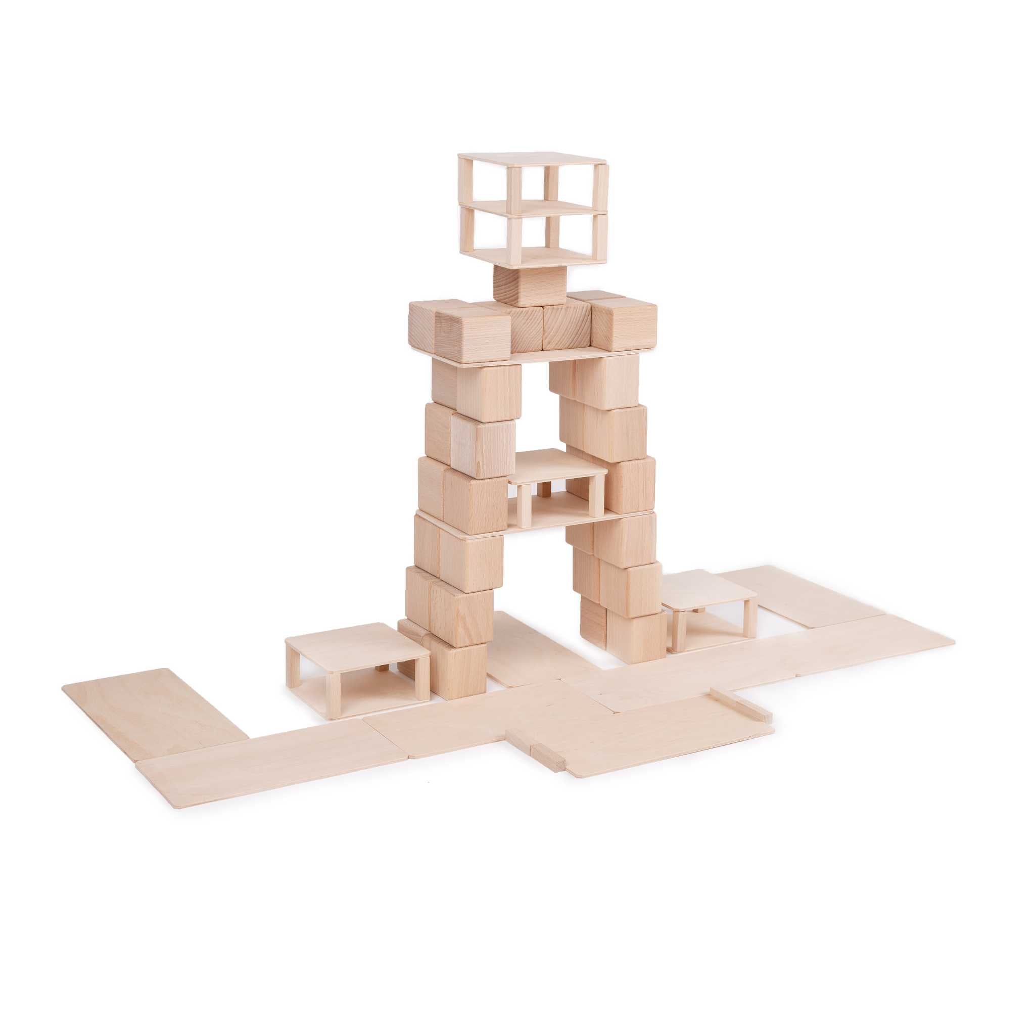 Just Blocks Baby Set 68 Pieces Tower Configuration