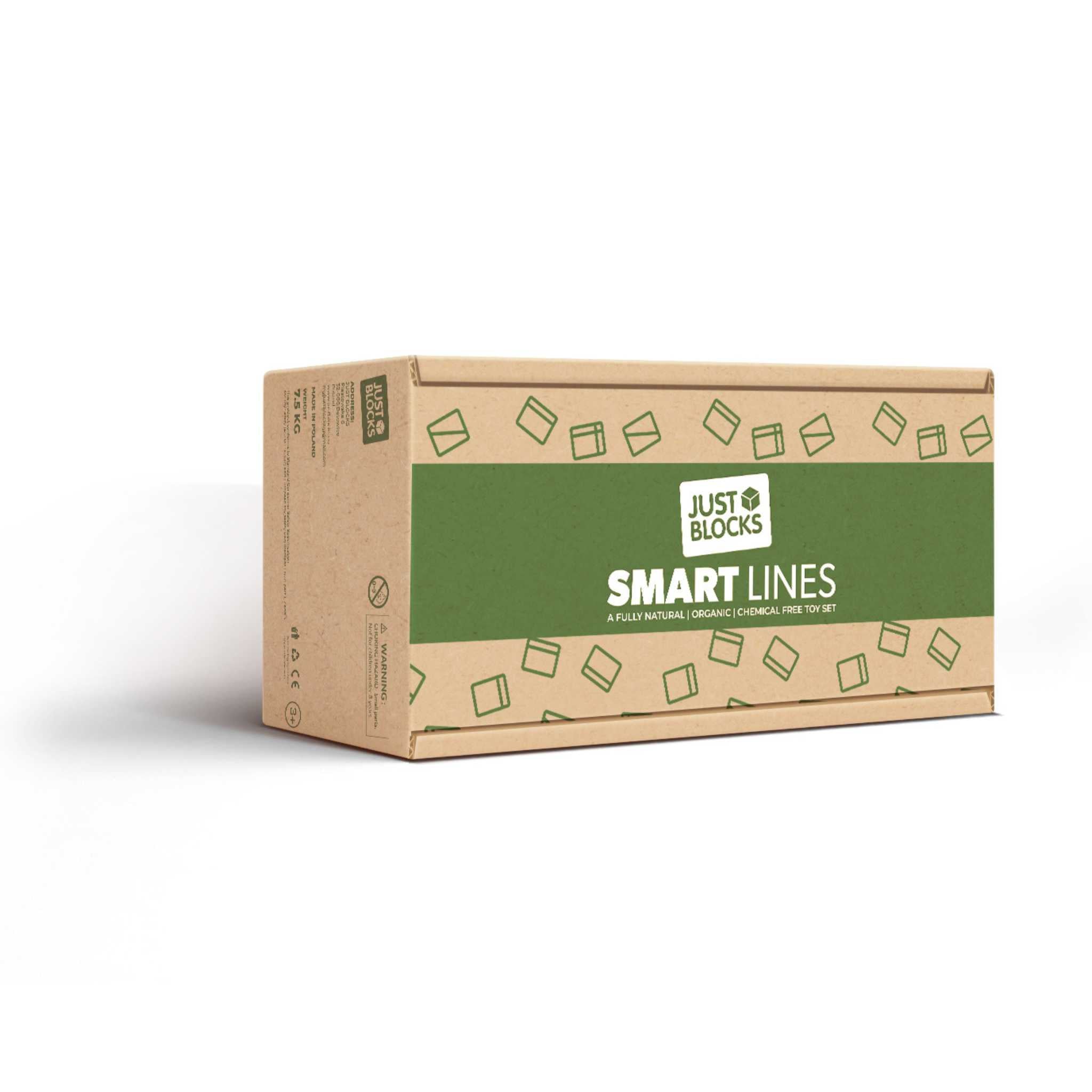 Just Blocks Smart Lines Mini Set 20 Pieces Packaging