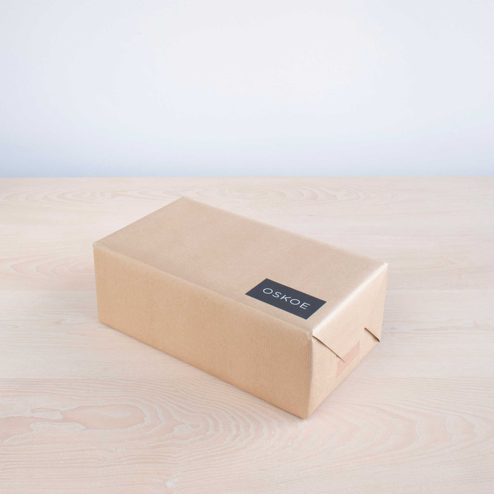 Little Elephant Gift Box Wrapped In Kraft Paper
