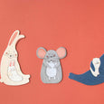 Londji Mama Jigsaw Mouse And Rabbit Pieces