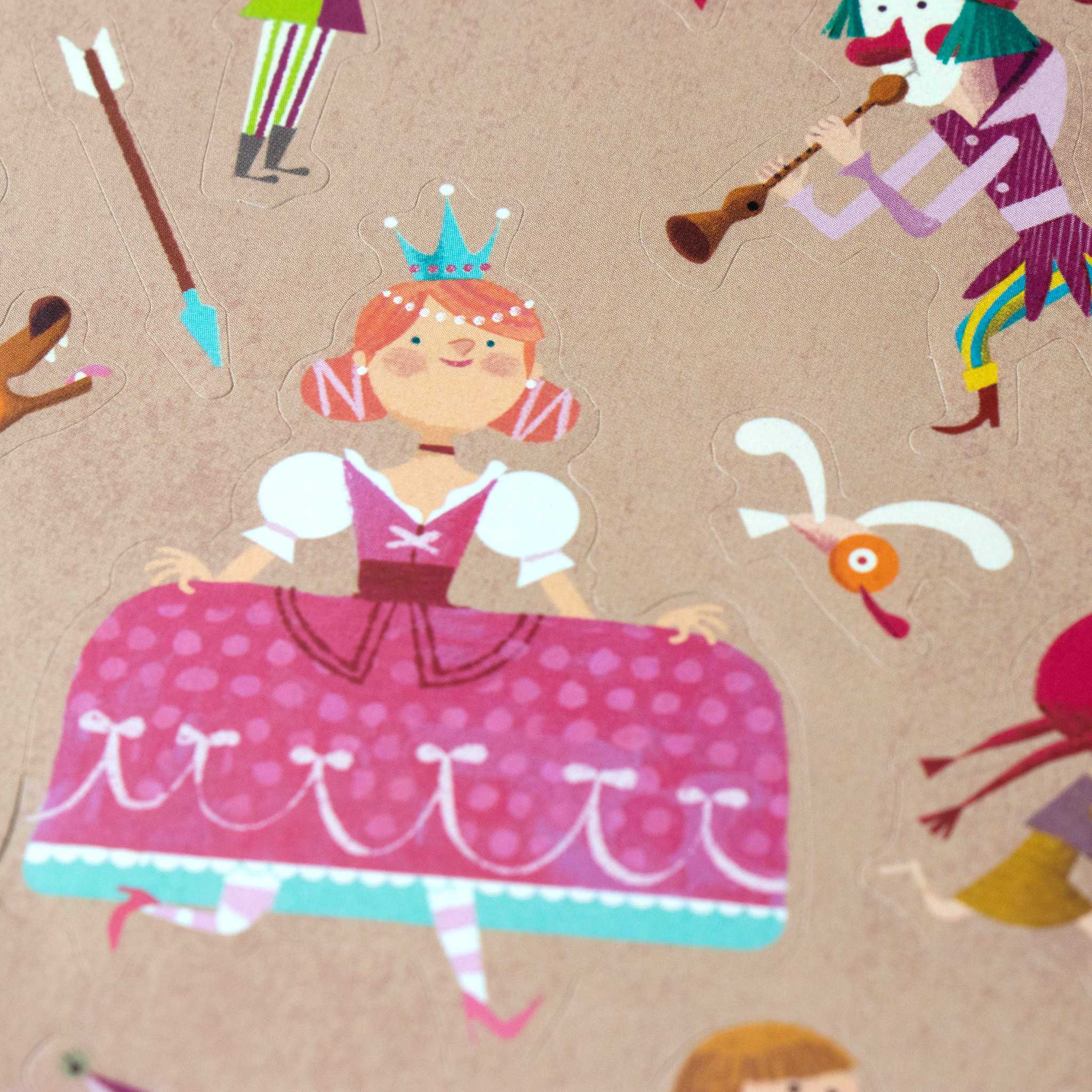 Londji Medieval Stickers - Arts & Crafts Activity - Close Up Princess