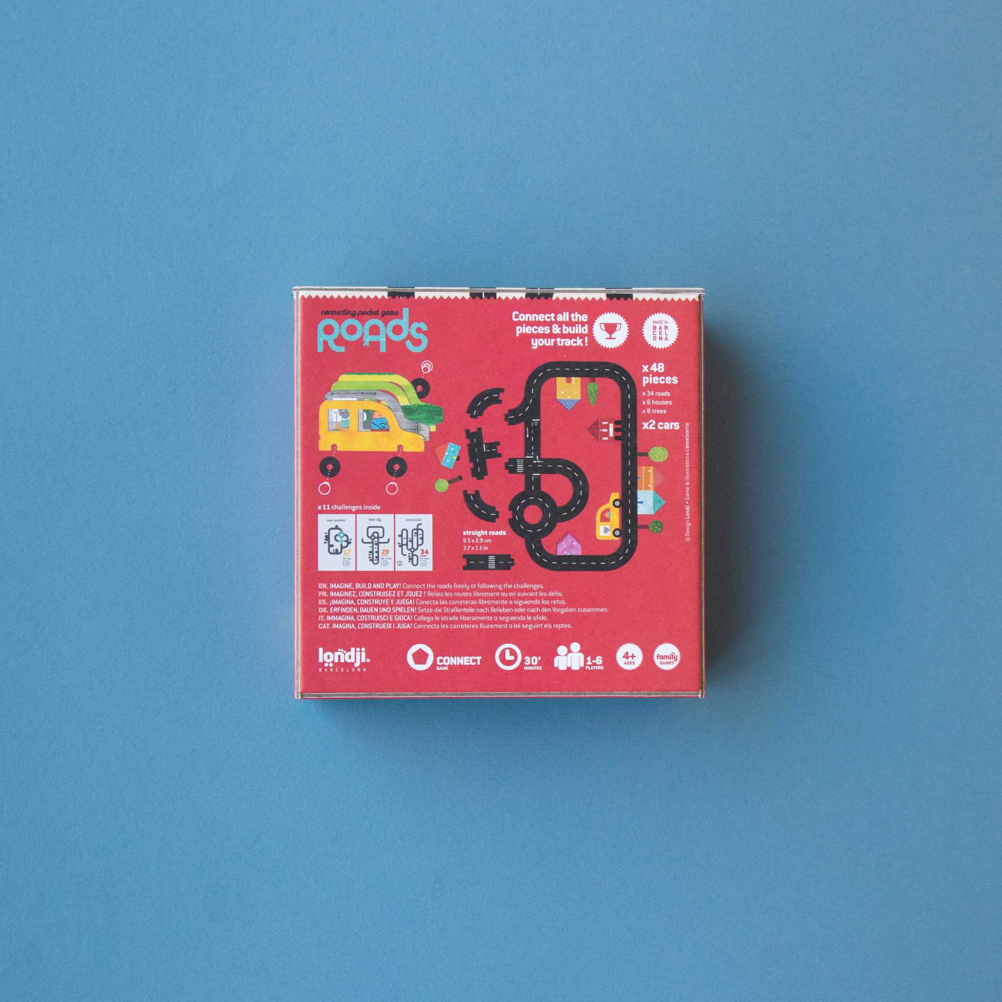 Londji Roads Game Pocket Version - Back Packaging 