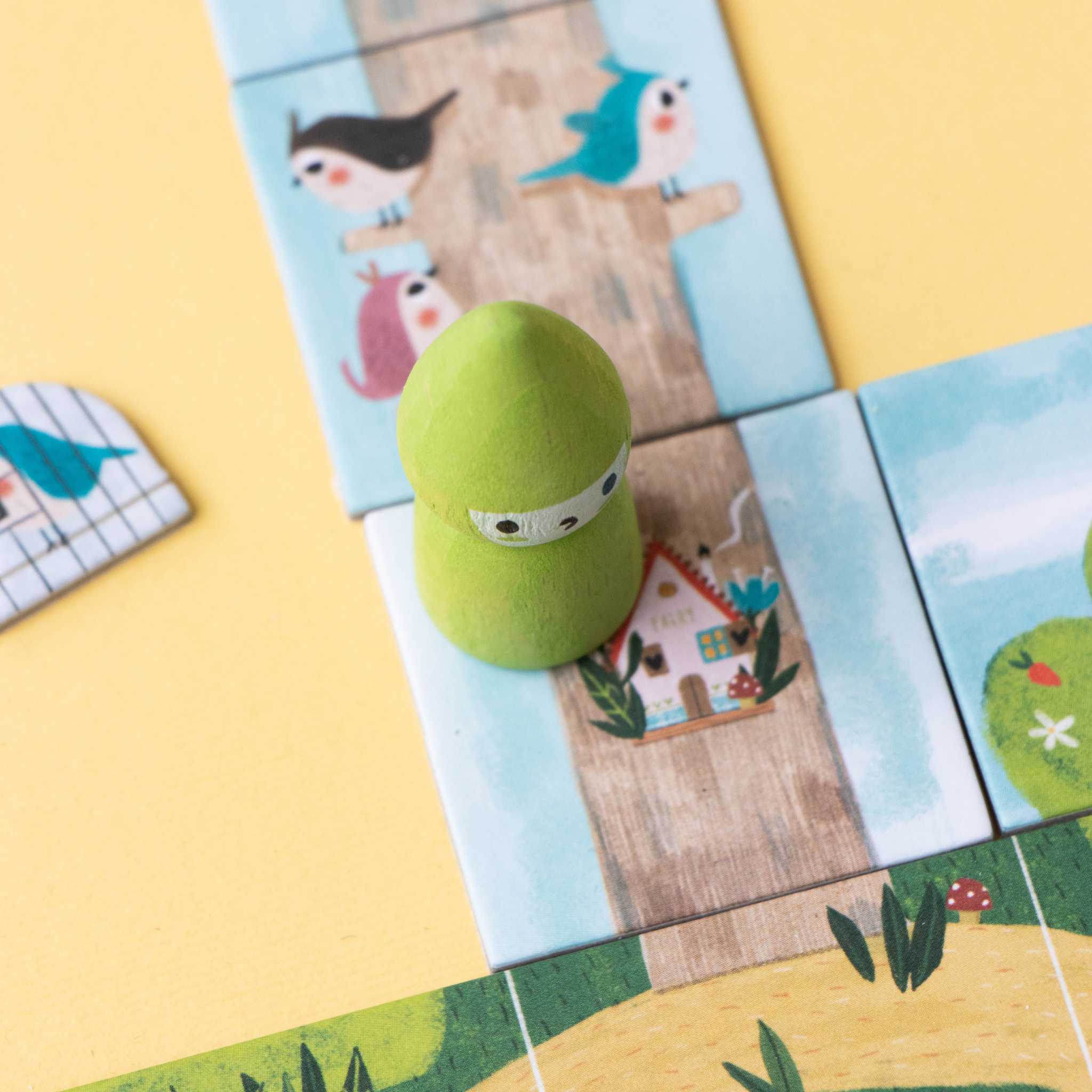Londji The Fairy And The Wizard Game Wooden Pieces On Game