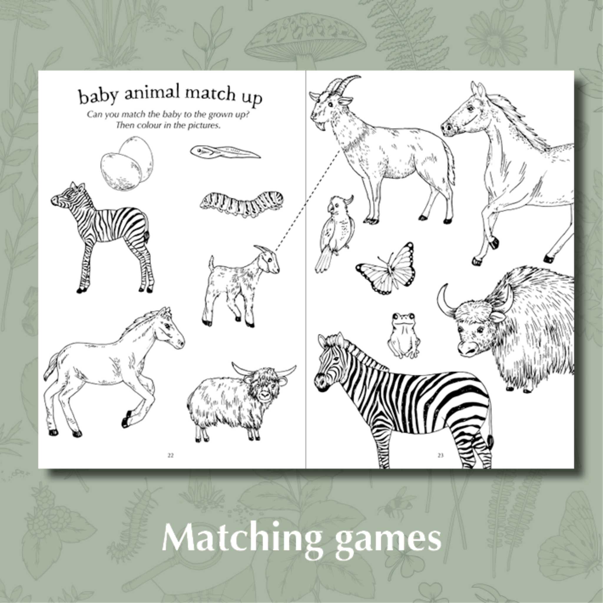 My First Wild Activity Book - Matching Games 