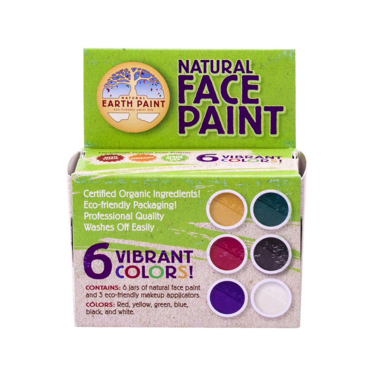 Natural Face Natural Earth Paint, Natural Face Paint Kit | Oskoe