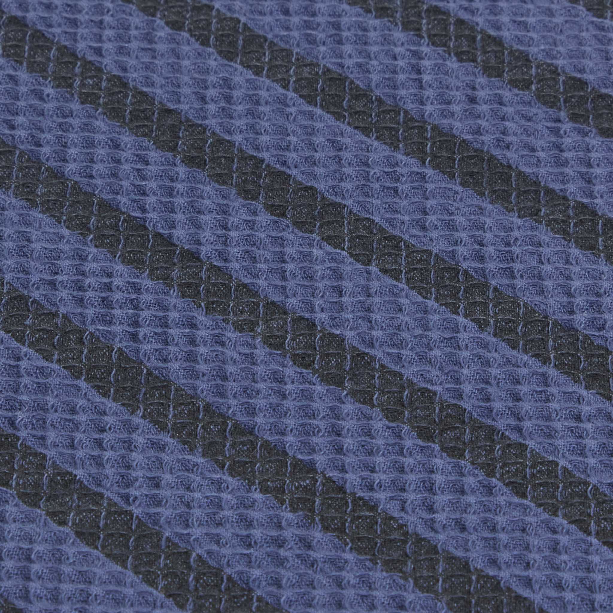 Nobodinoz Landscape Waffle Floor Mattress Stripes Cobalt - Up Close Detail