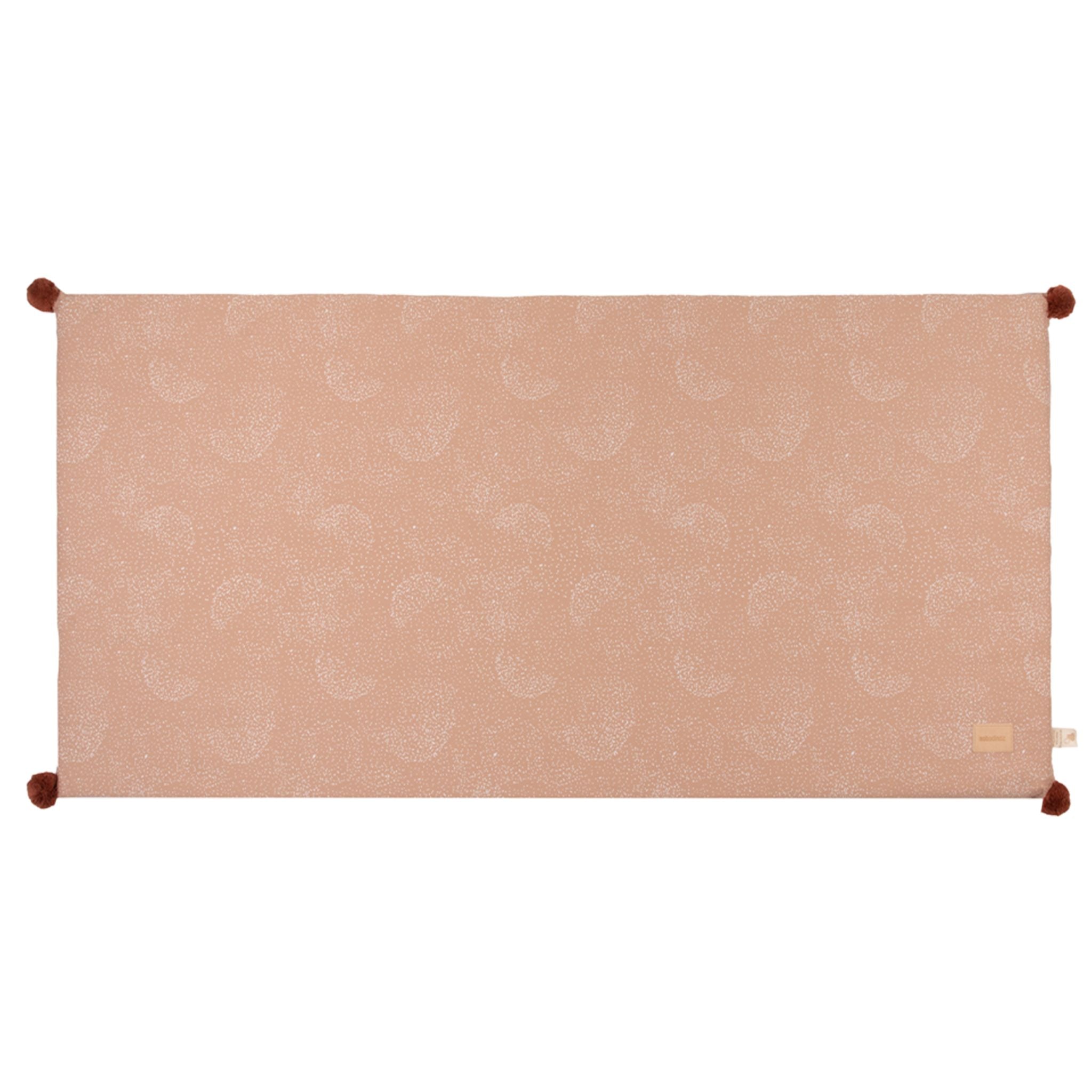 Nobodinoz Majestic Eco Floor Mat - White Bubble/ Misty Pink Flat Image