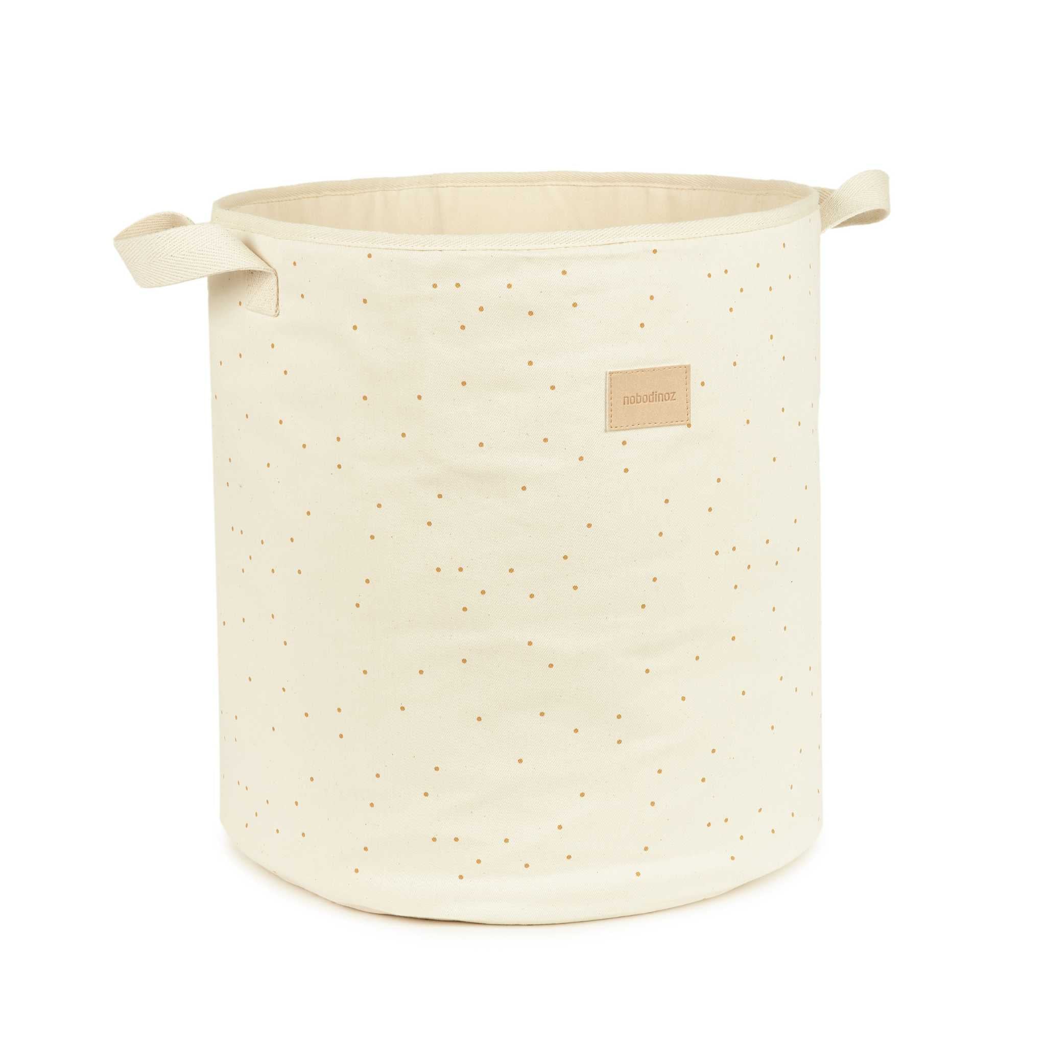 Nobodinoz Toy Storage Basket - Honey Sweet Dots - Main Image