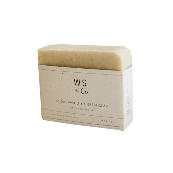 Wild Sage & Co Cedarwood & Green Clay Soap Main Image 