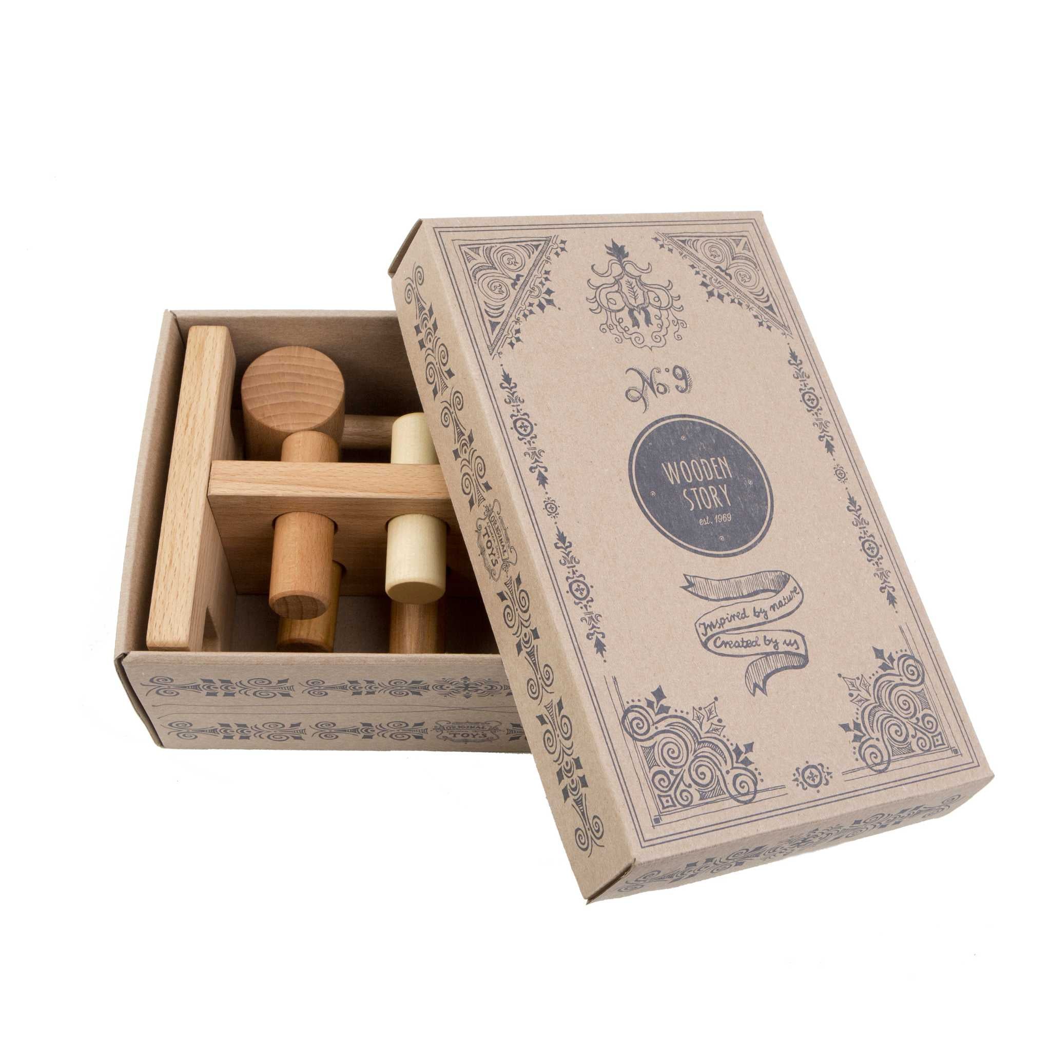 Wooden Story Natural Pound A Peg - In Box