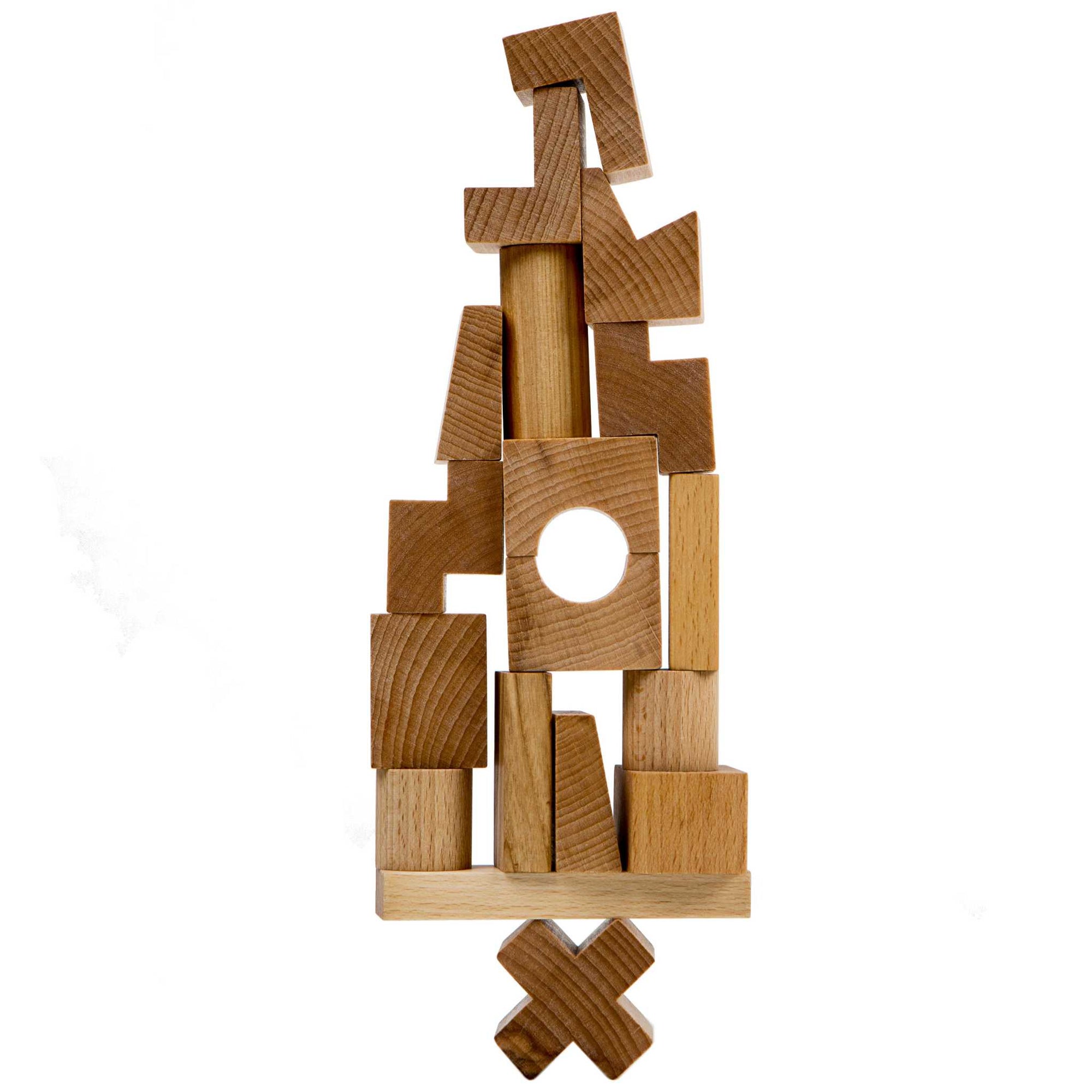 Wooden Story Wooden Stacking Tower Toy | Oskoe