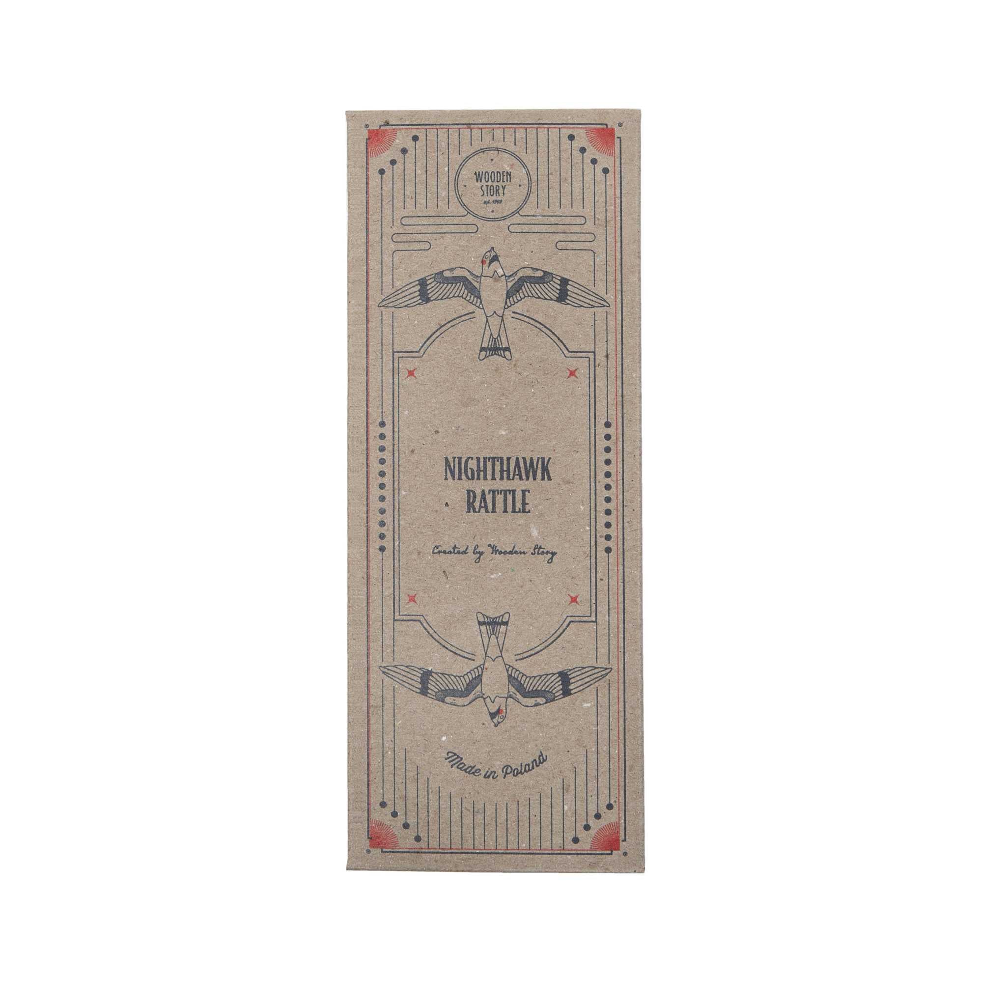 Wooden Story Nighthawk Rattle - Top Box