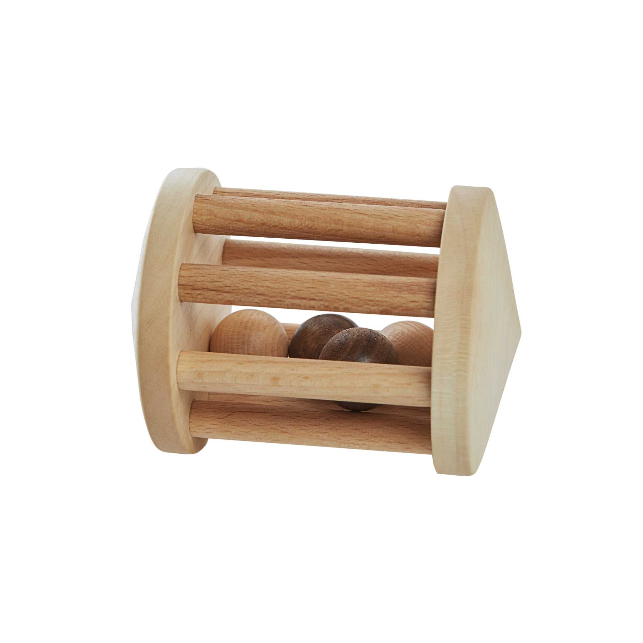 Wooden Story Turtle Dove Rattle - Side On