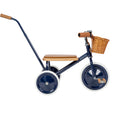 Banwood Children's Trike in Navy Blue with Push Bar