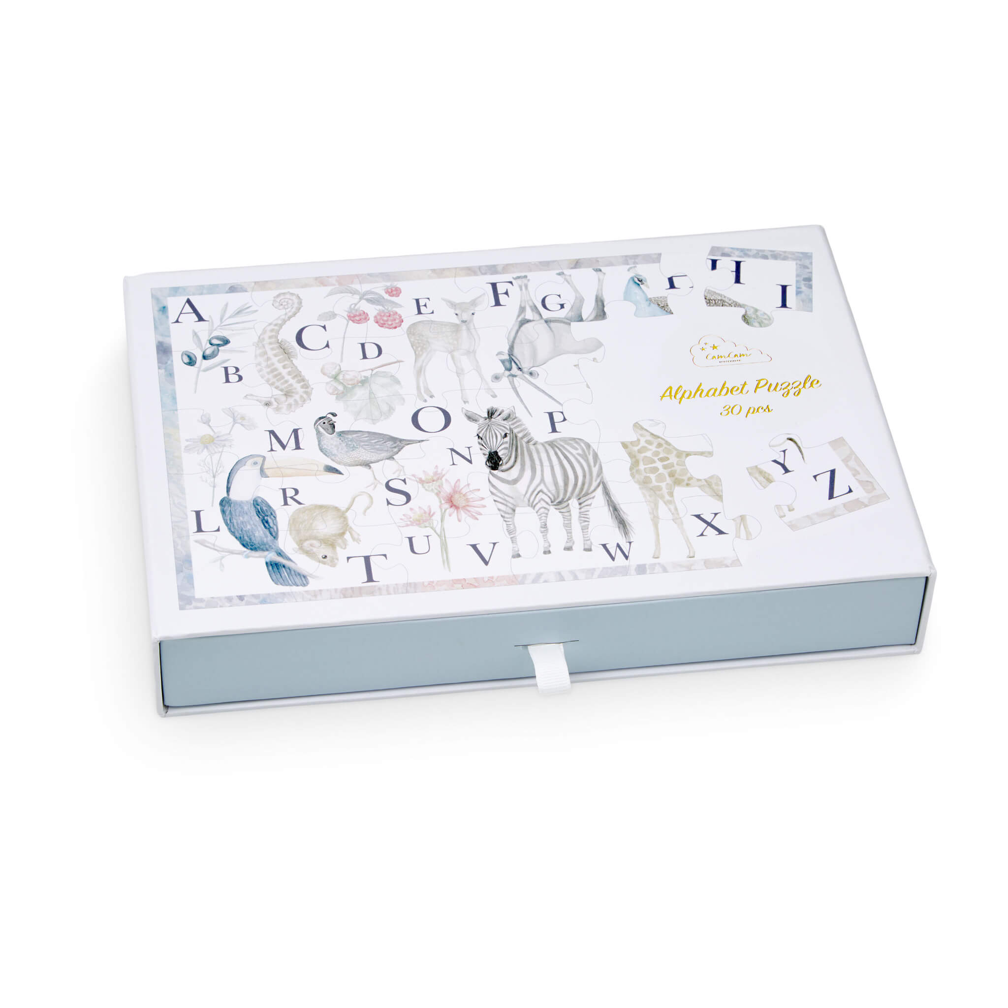 Cam Cam Copenhagen Jigsaw Puzzle - Alphabet Animals Box