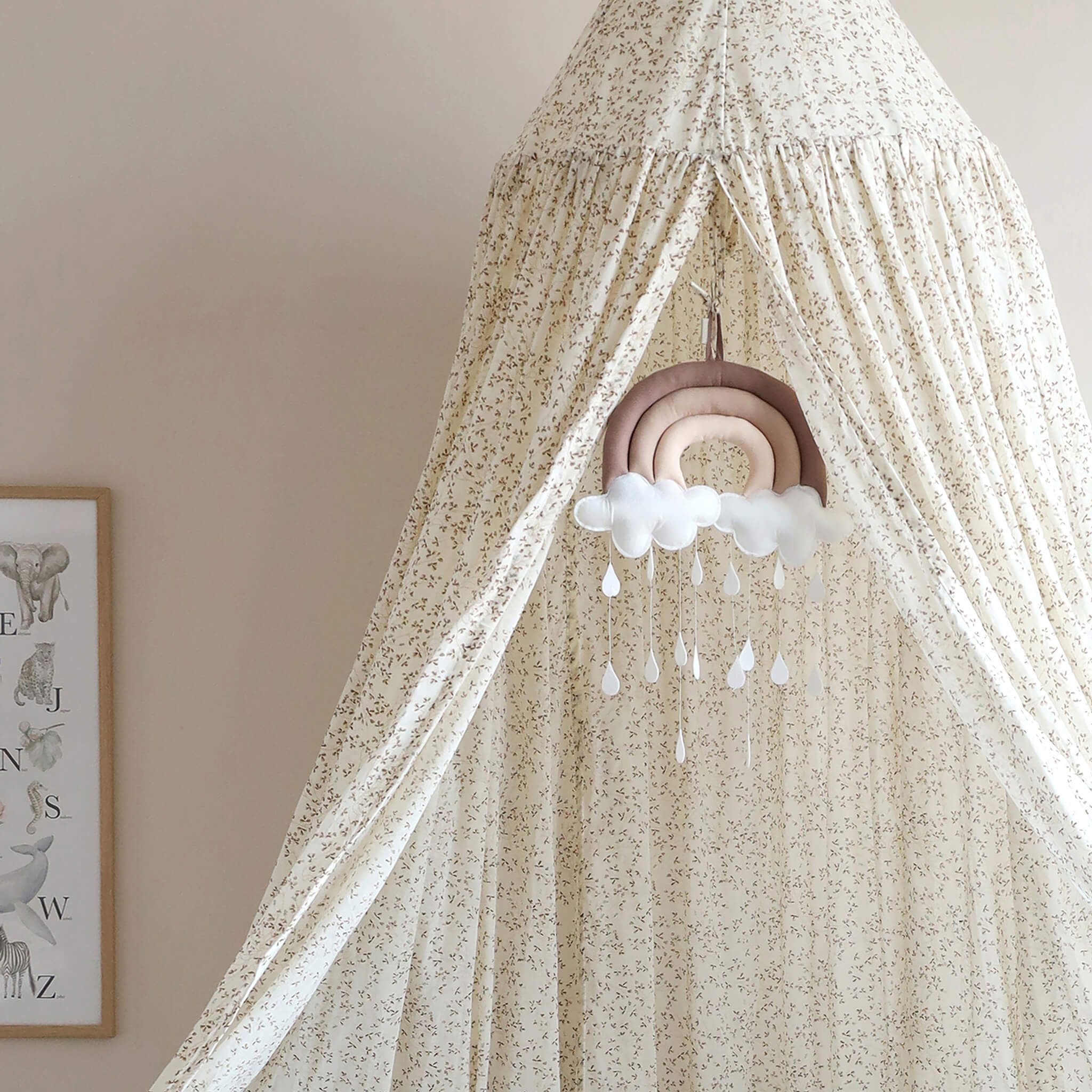 Cam Cam Copenhagen Bed Canopy in Lierre Print Oskoe