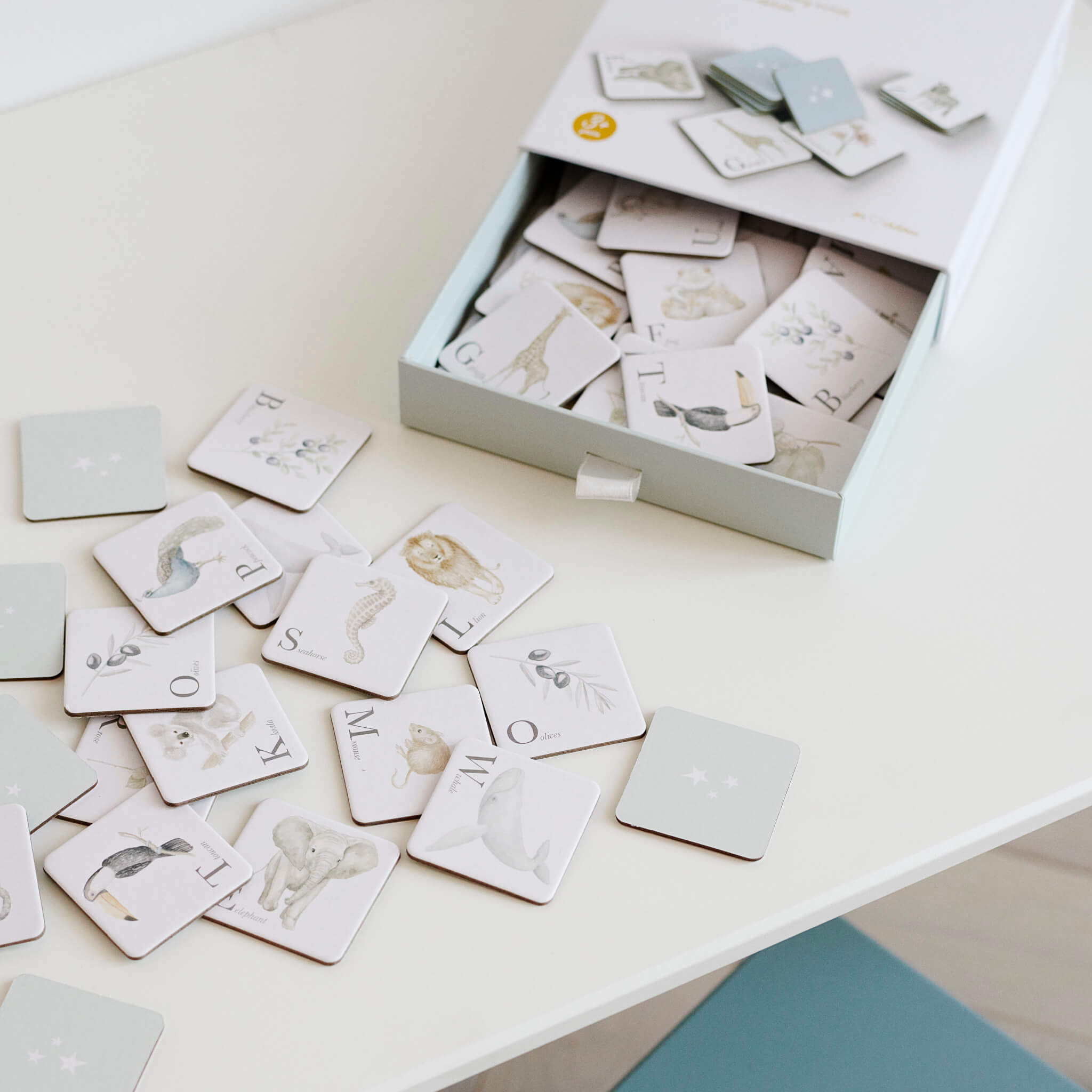 Cam Cam Copenhagen Memory Card Game Alphabet Animals