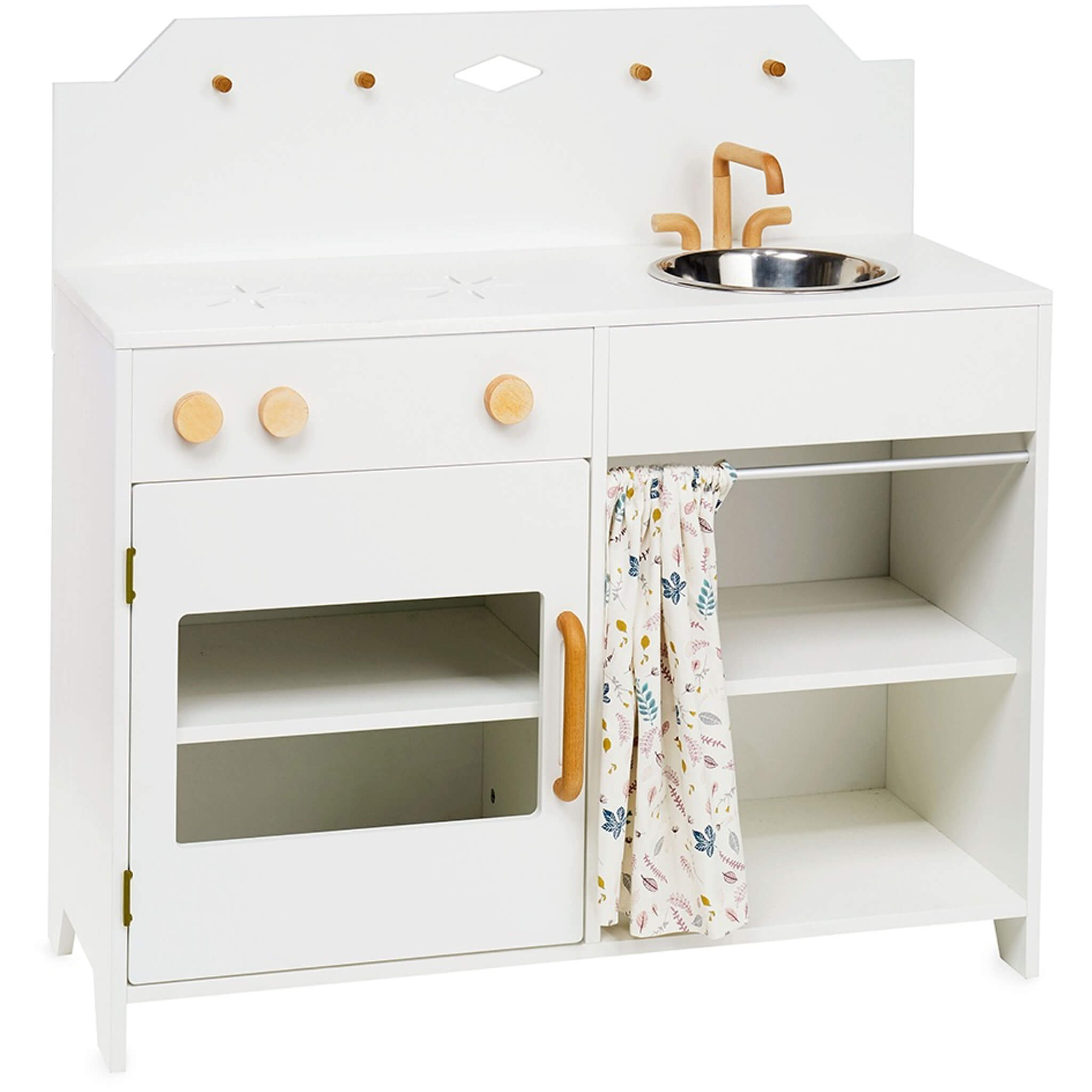 Play Kitchen - White / Pressed Leaves