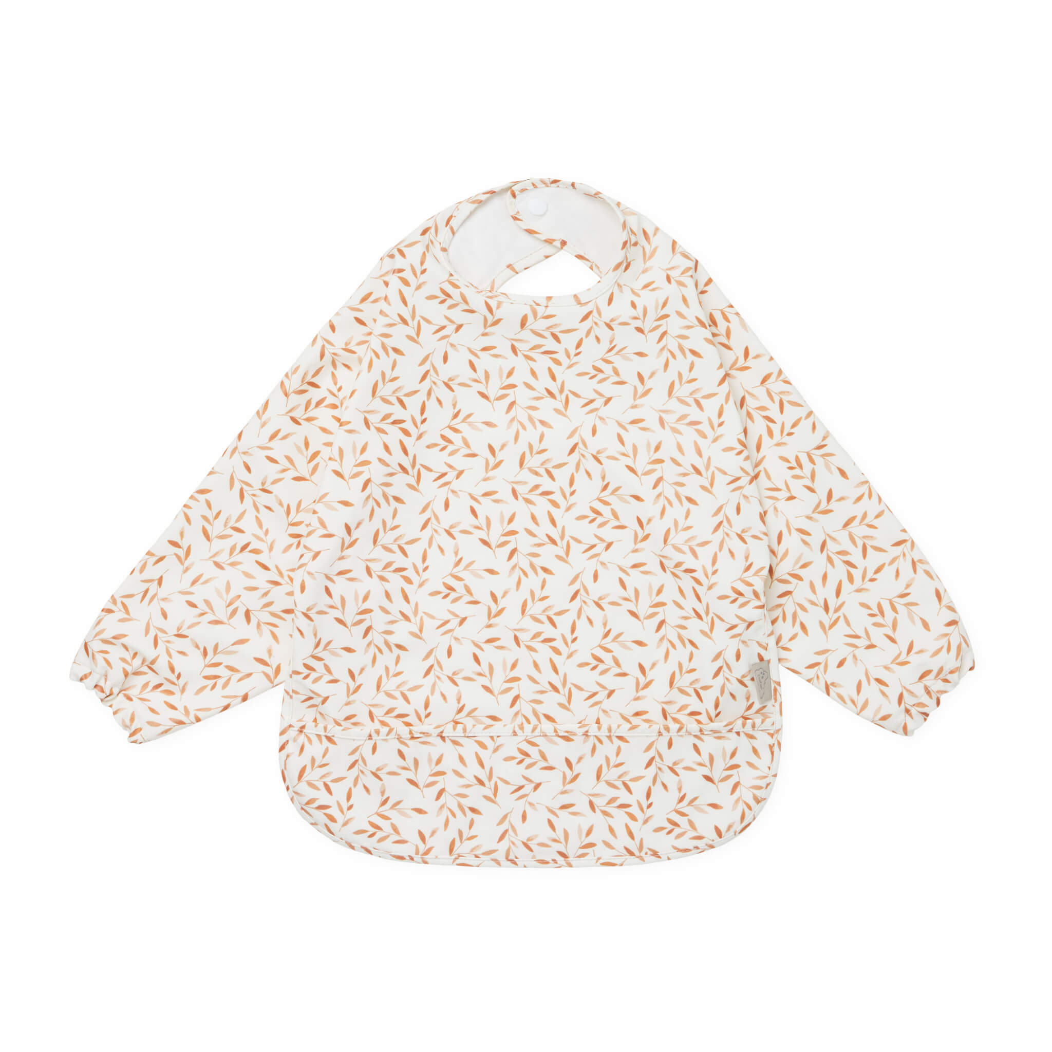 Sleeved Bib - Caramel Leaves