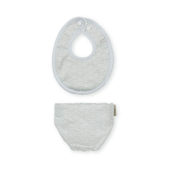Cam Cam Copenhagens Dolls' Nappy & Bib in Grey Wave