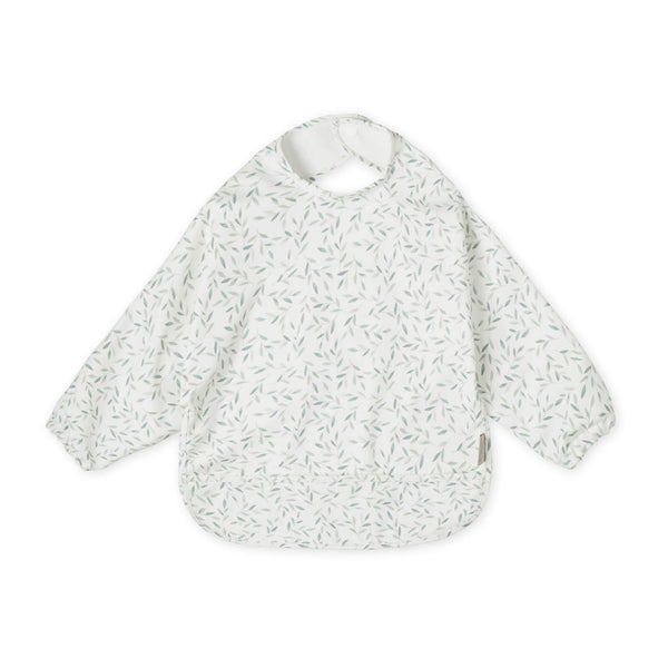 Cam Cam Copenhagen Sleeved Bib in Green Leaves