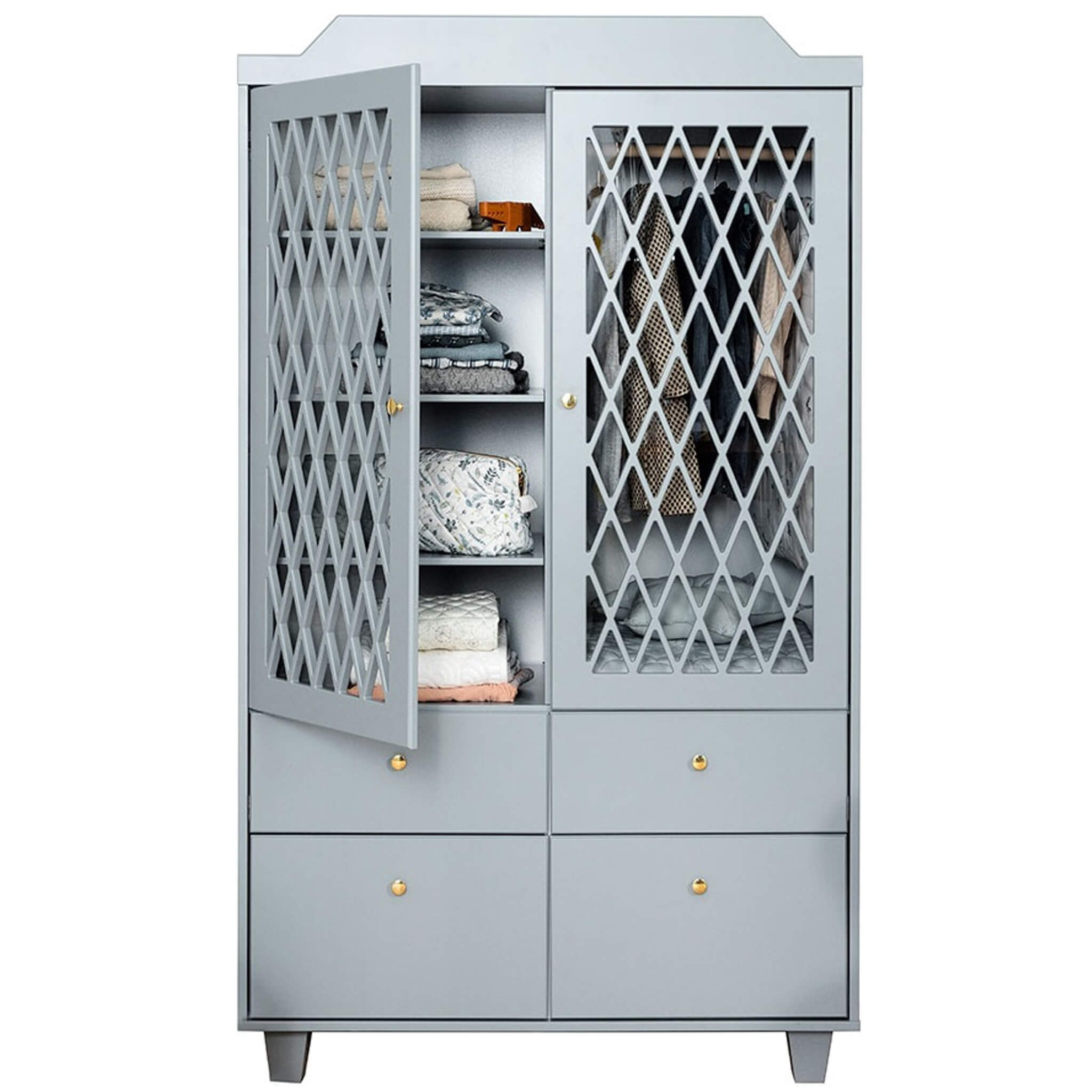 Harlequin Wardrobe - Grey