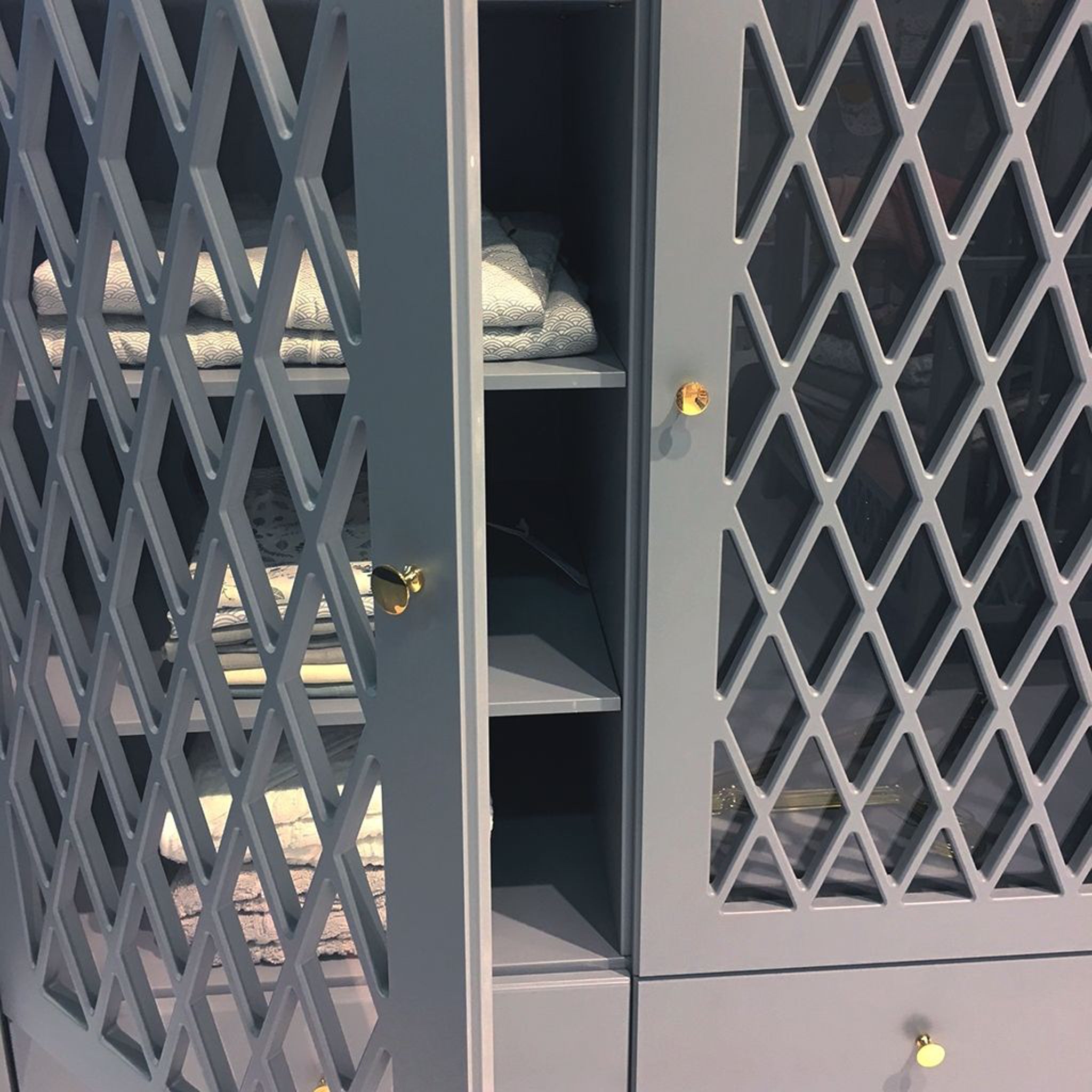 Harlequin Wardrobe - Grey