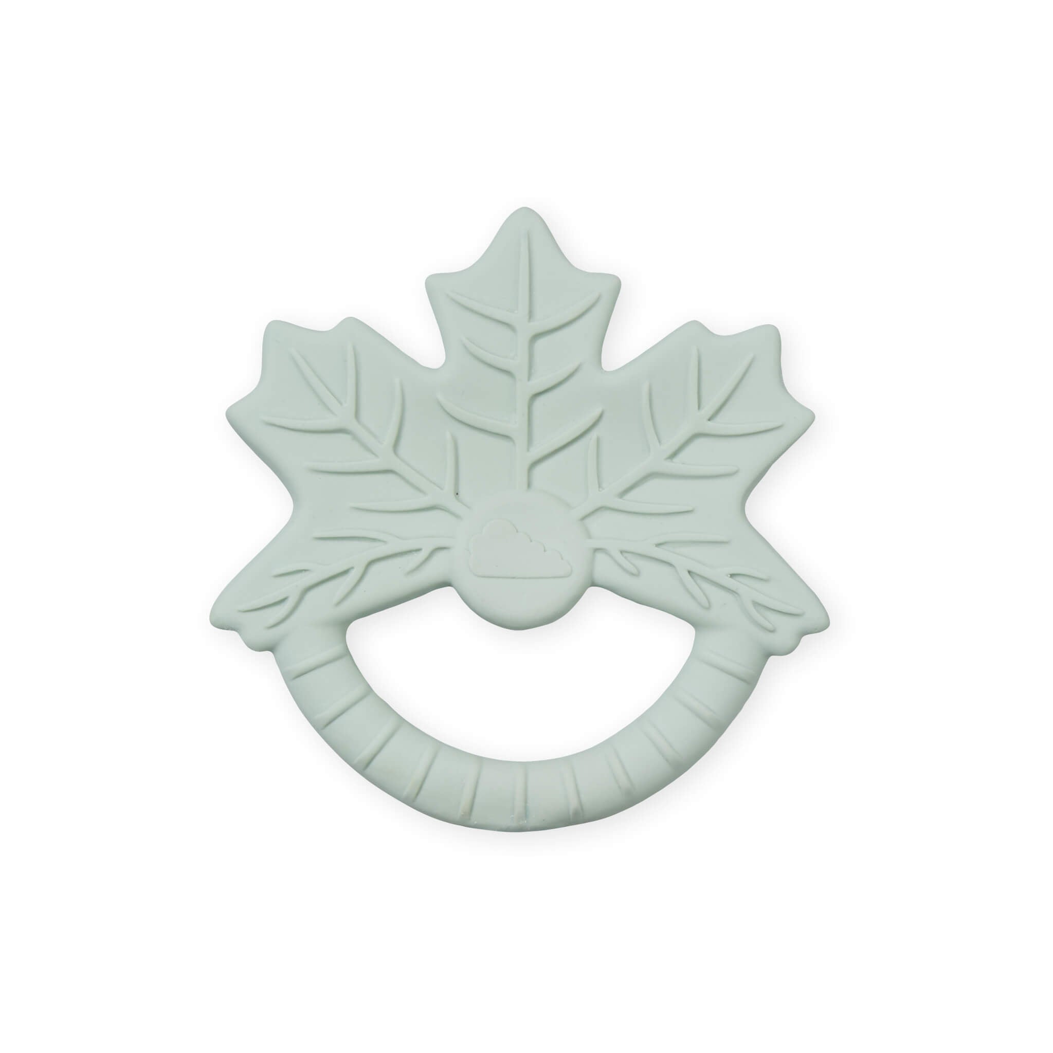 Cam Cam Copenhagen Leaf Shaped Teether in Dusty Green