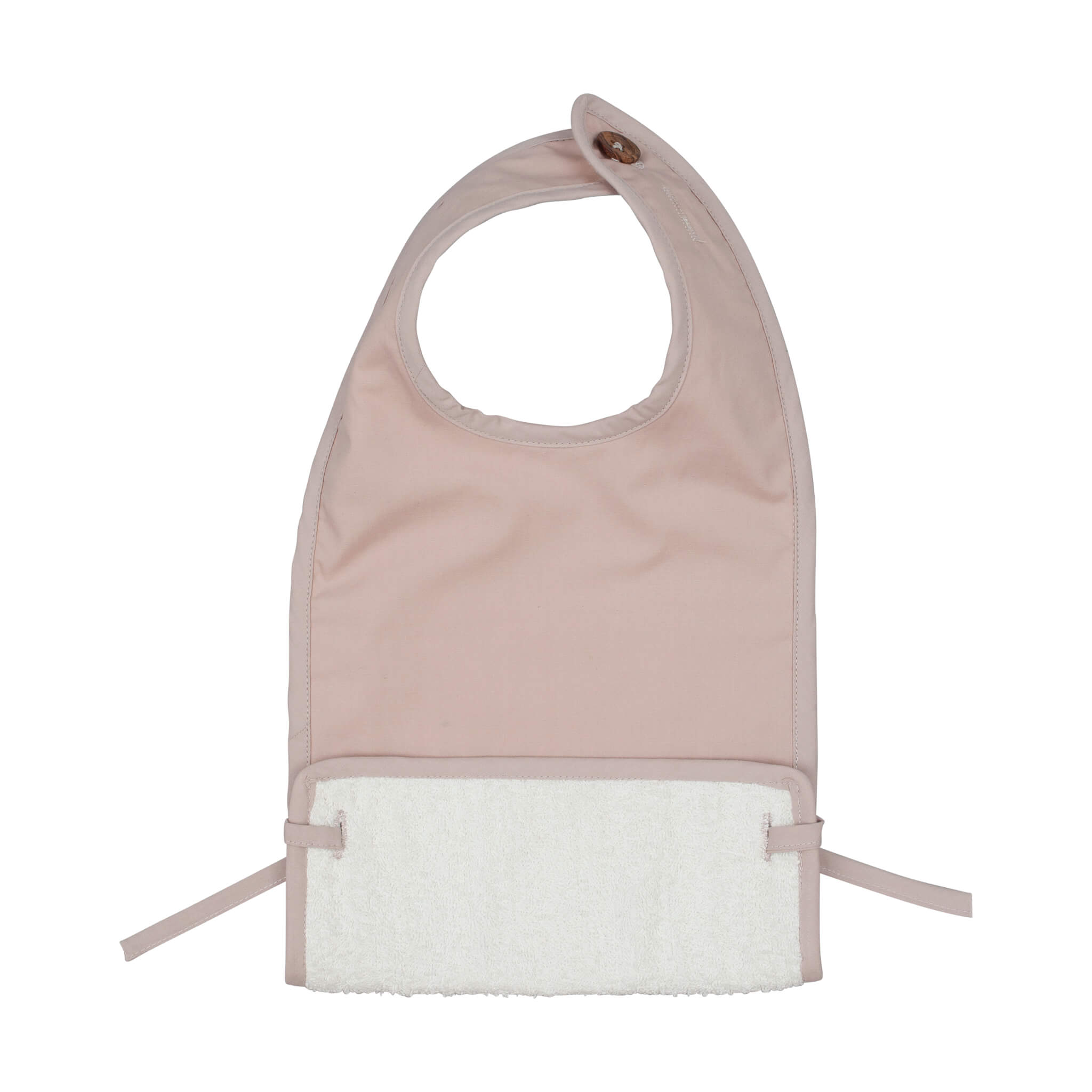 Fabelab Coated Muslin Feeding Bib in Mauve