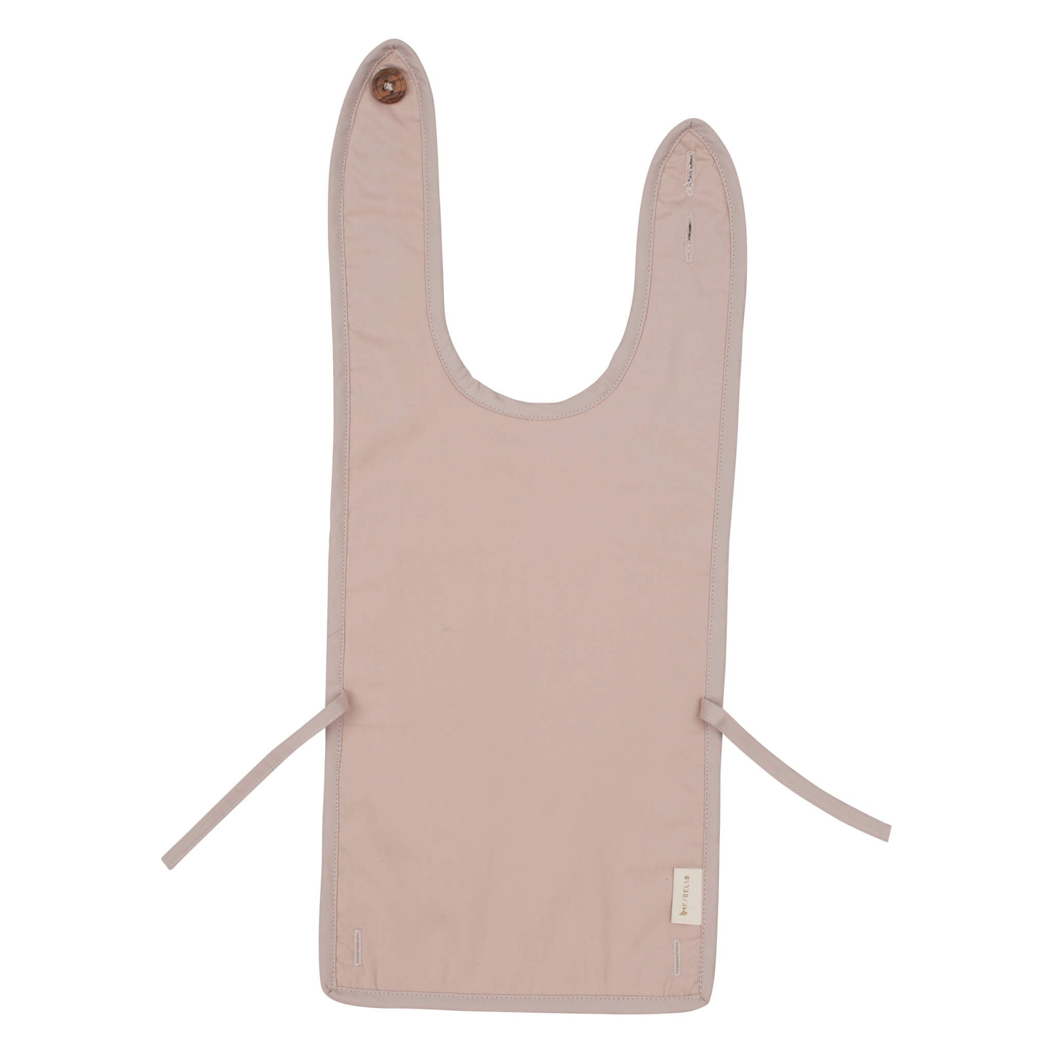 Fabelab Coated Muslin Feeding Bib in Mauve