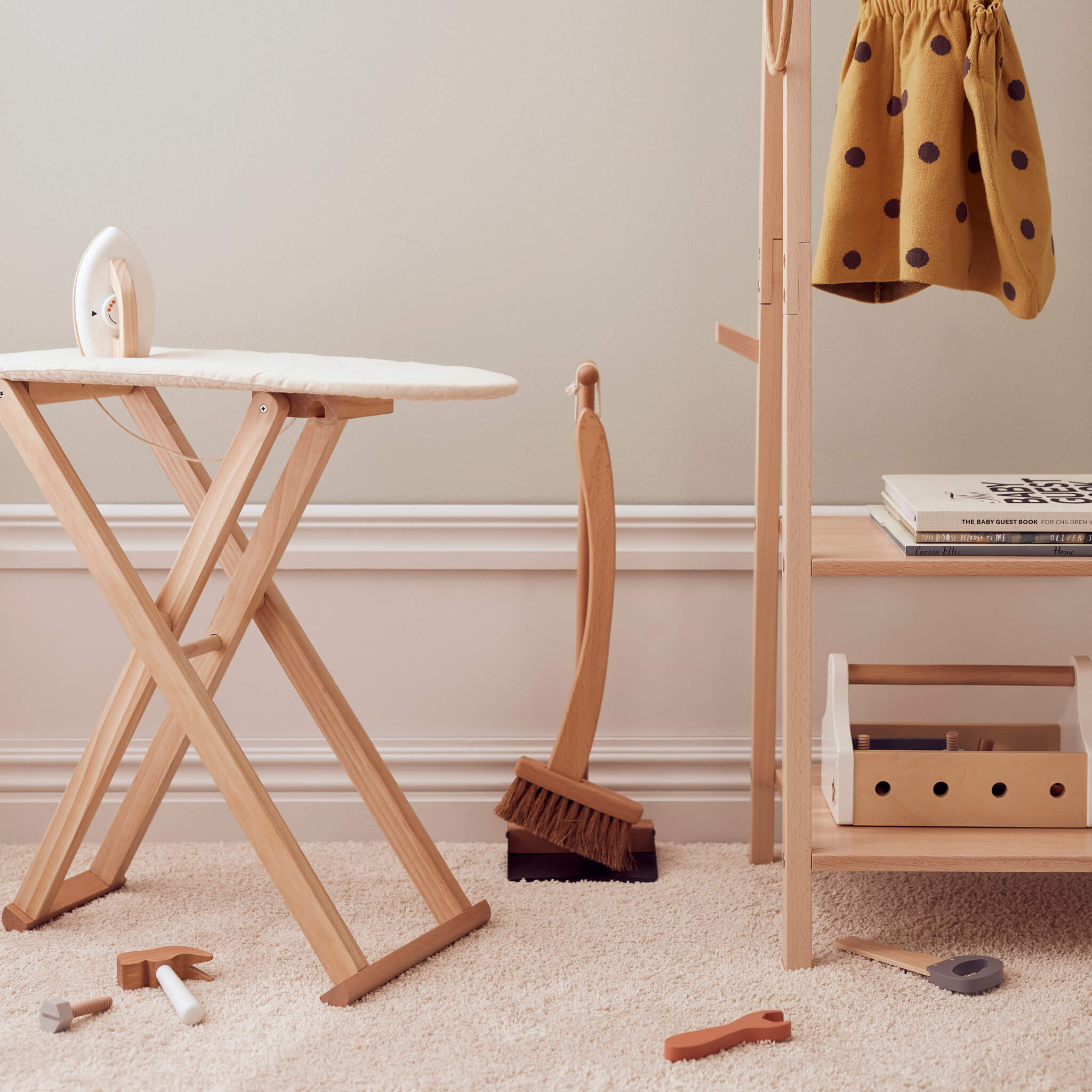 Kids Concept Wooden Ironing Board,