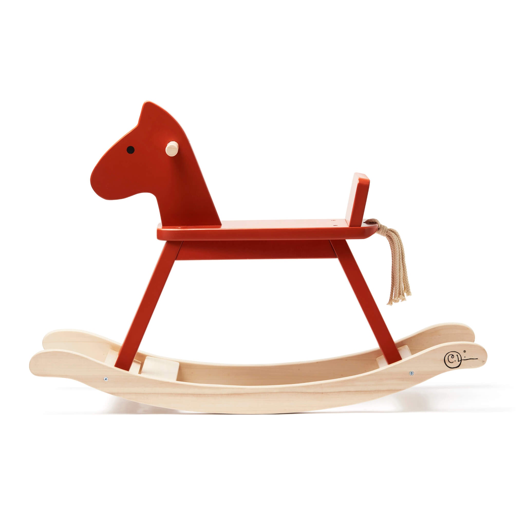 Kids Concept Orange/ Red Rocking Horse