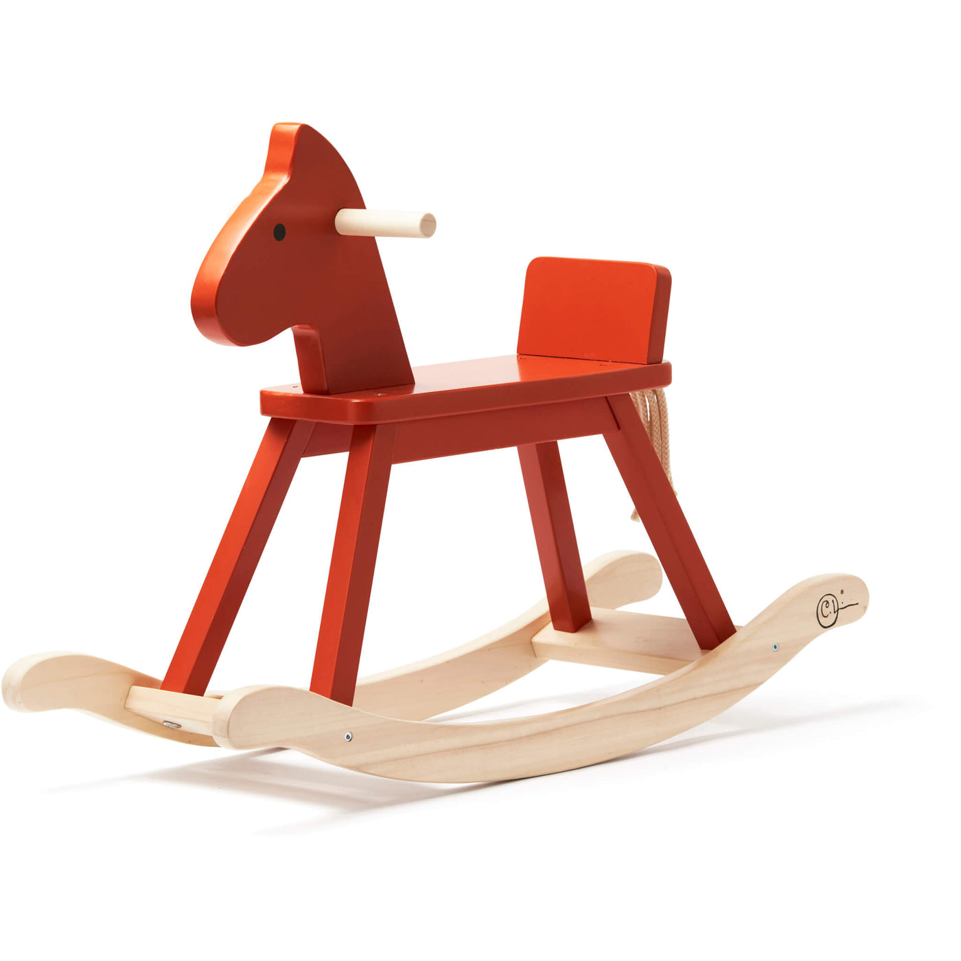 Kids Concept Orange/ Red Rocking Horse