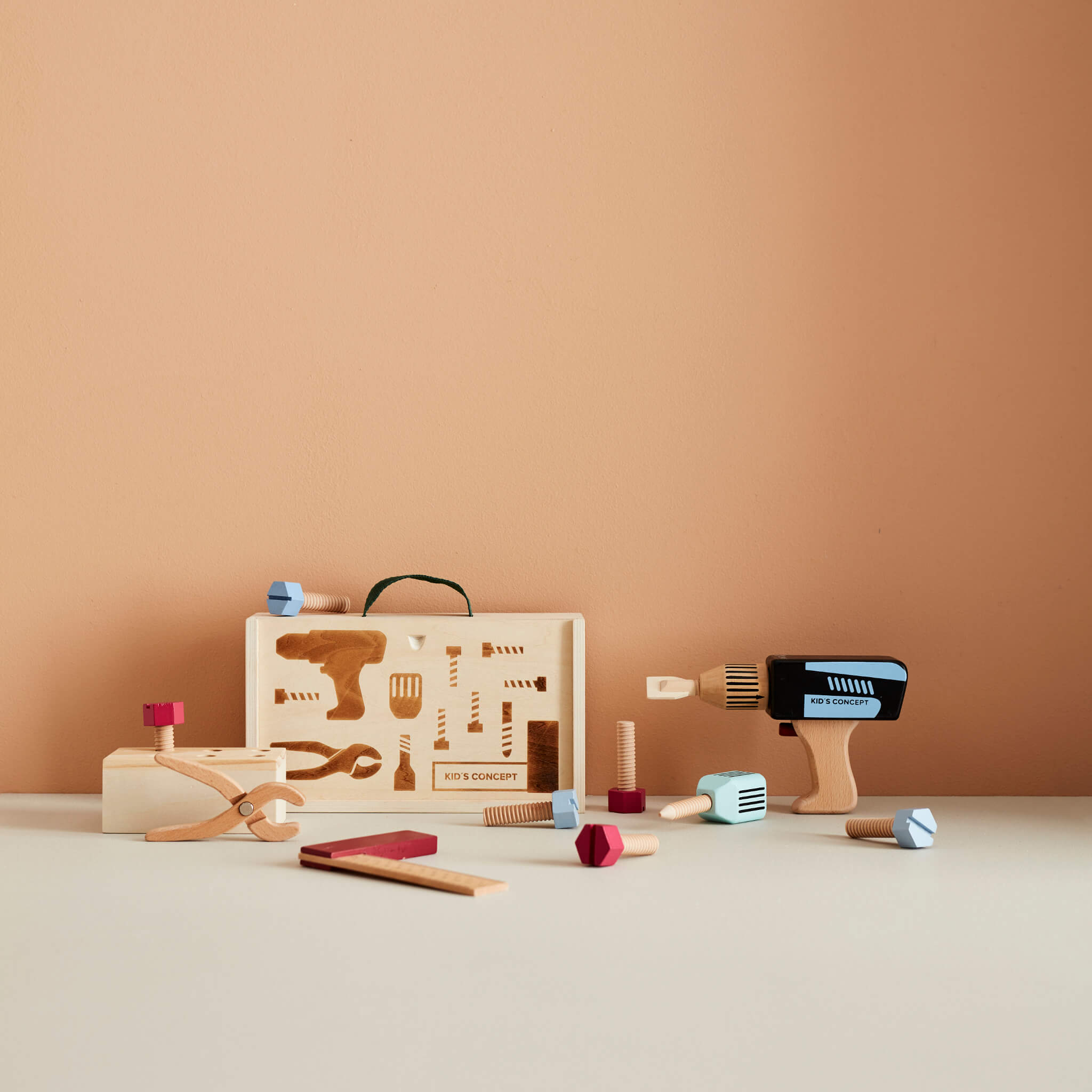 Kids Concept Wooden Tool Case