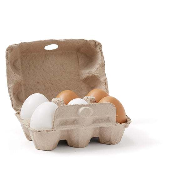 Wooden Play Eggs - 6 Pack