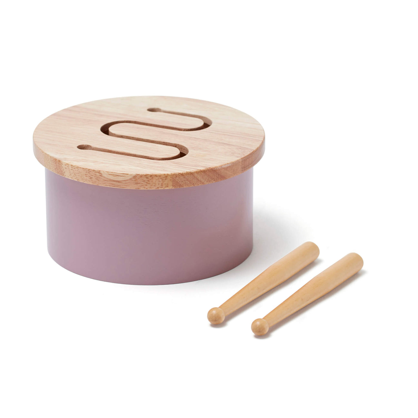 Kids Concept Wooden Drum - Lilac