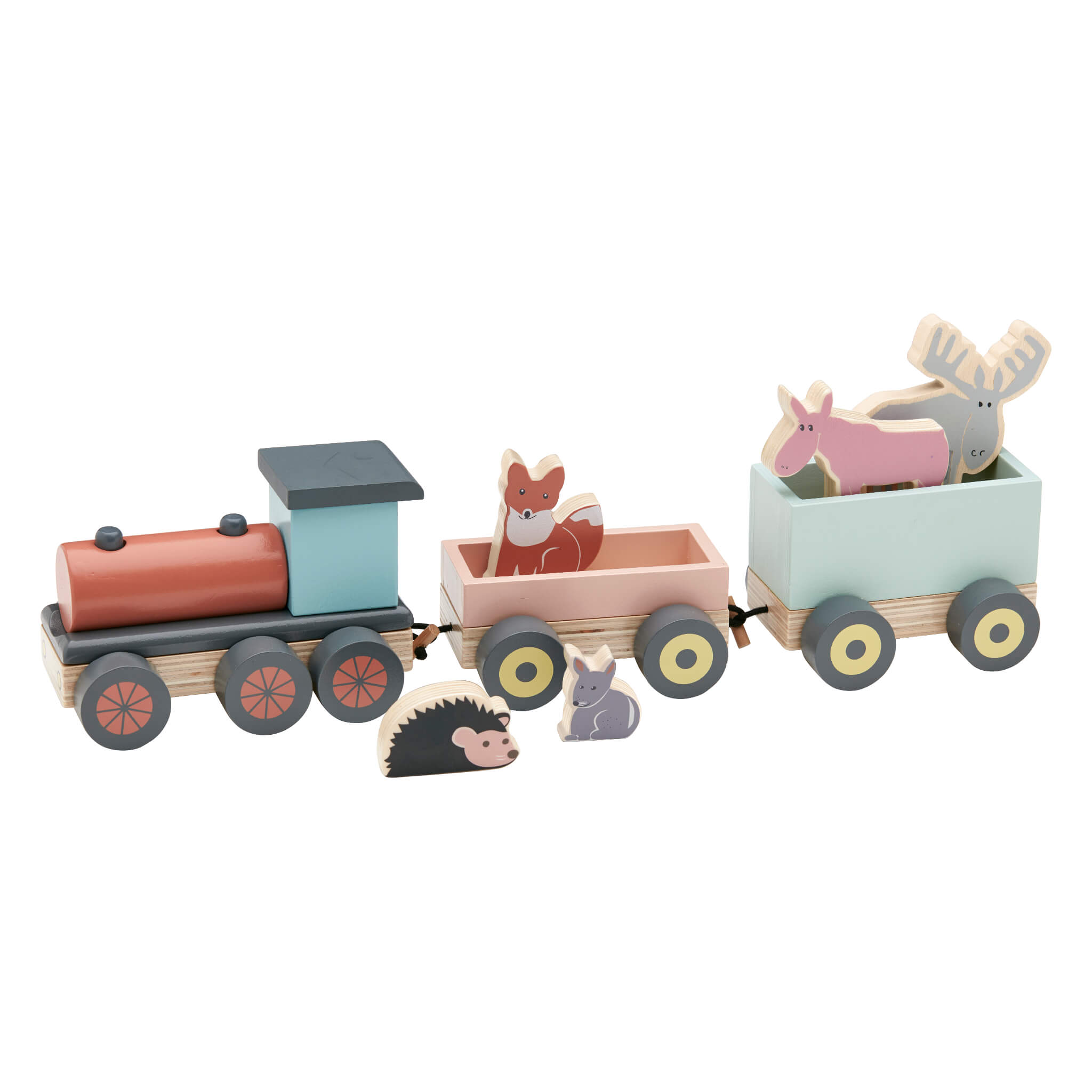 Kids Concept Edvin Animal Woodland Train Toy