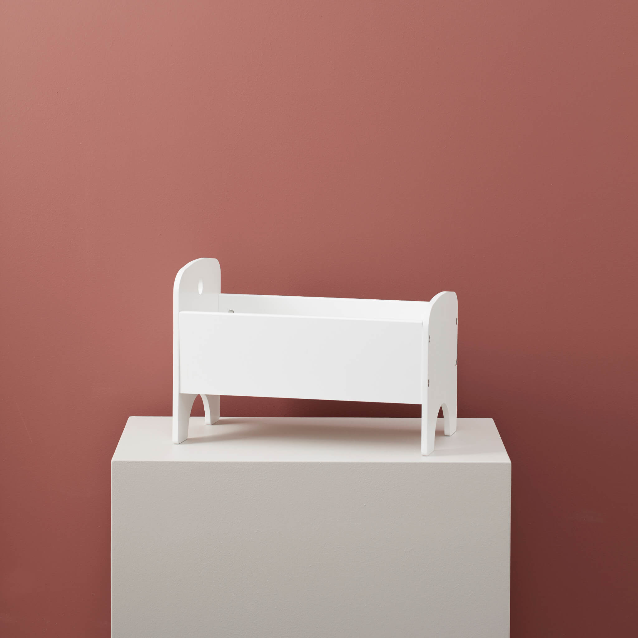 Kids Concept Wooden Dolls Cot in White